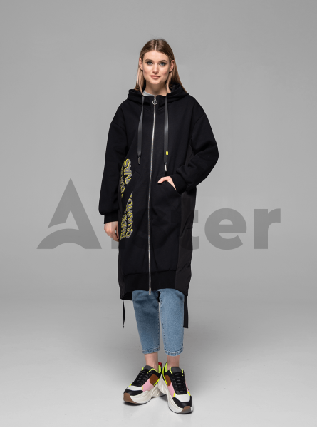 Куртка демисезонная длинная на молнии