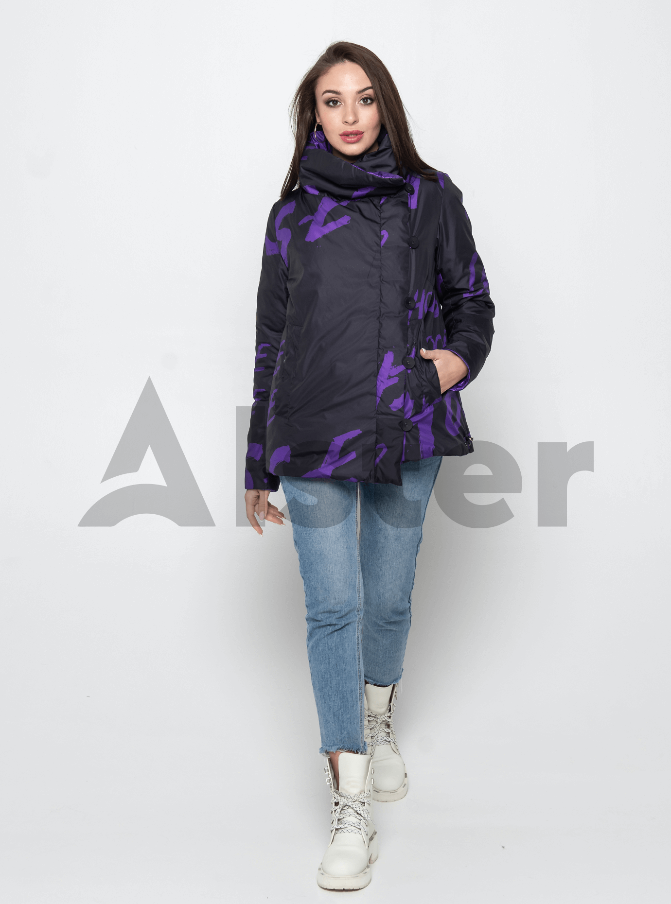 Куртка демисезонная короткая двусторонняя Фиолетовый 46 (02-MI19035): фото - Alster.ua Куртка демисезонная короткая двусторонняя Фиолетовый 46 (02-MI19035): фото - Alster.ua