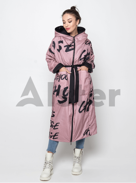 Куртка демисезонная длинная двусторонняя