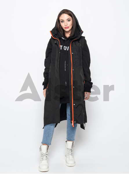 Жилет демисезонный длинный