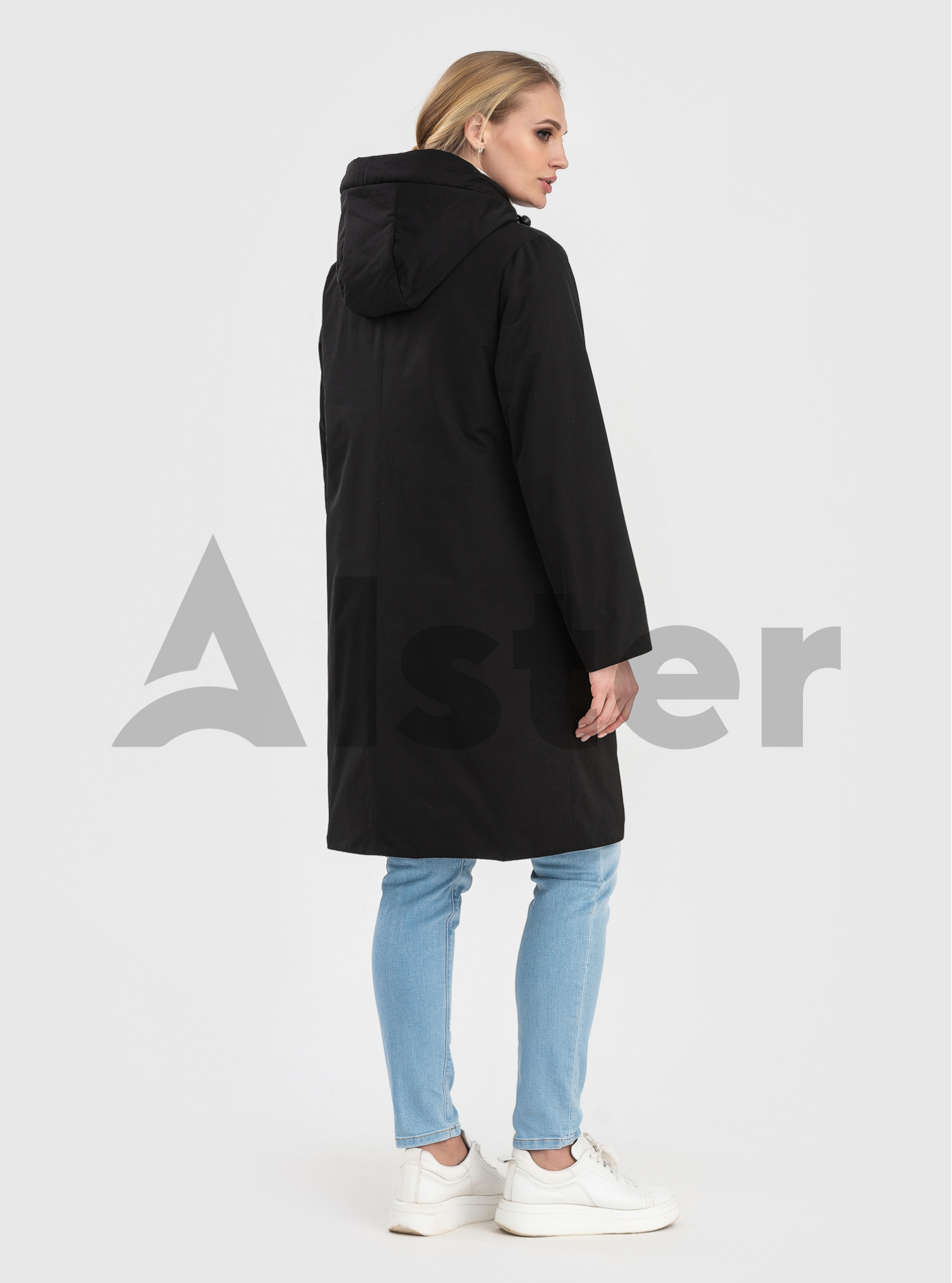 Женский плащ весна/осень Clasna Joy Чёрный 56 (JW22C007-05): фото - Alster.ua