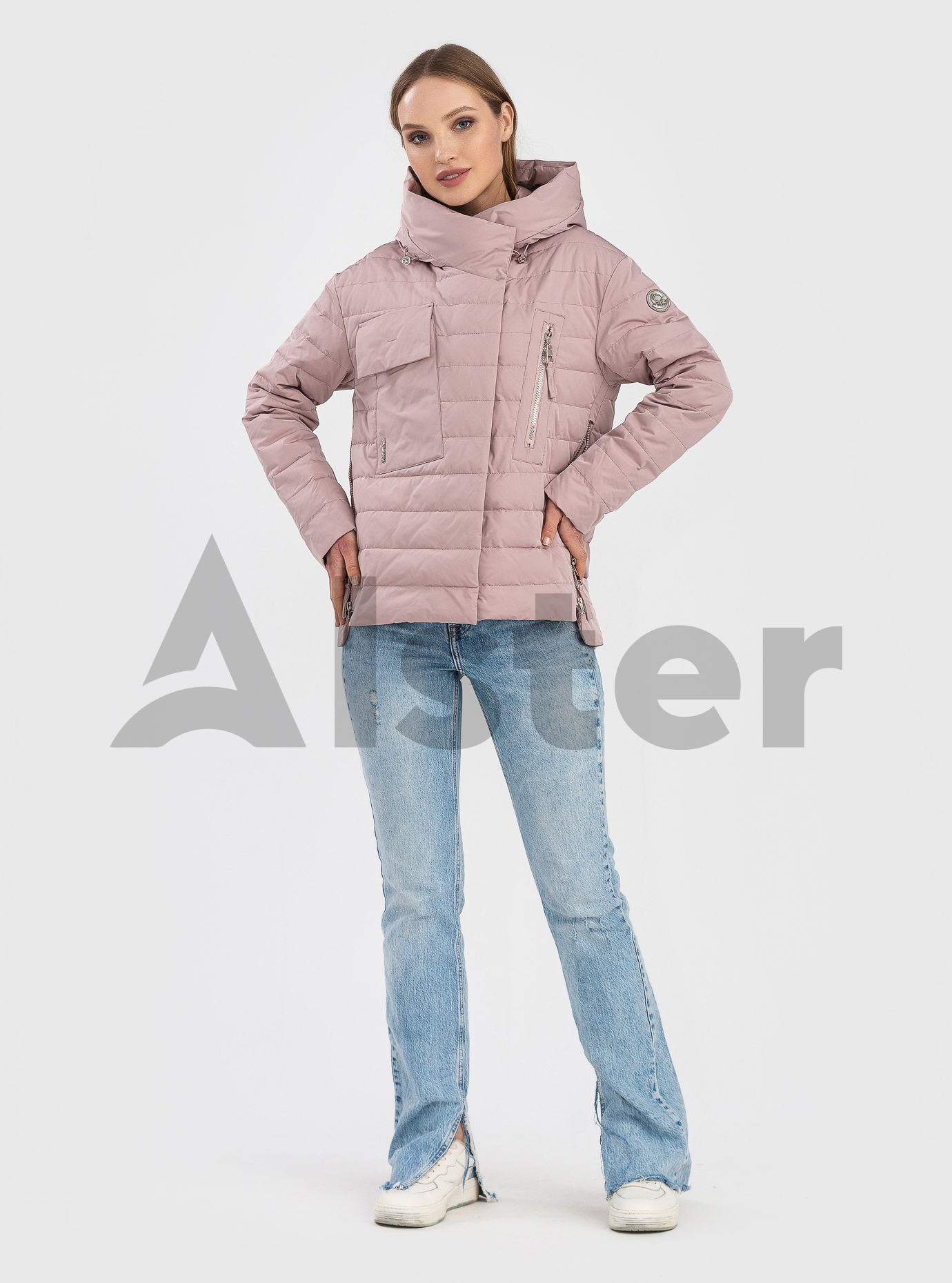 Женская демисезонная куртка Clasna Пудра 2XL (22C719CW-15): фото - Alster.ua