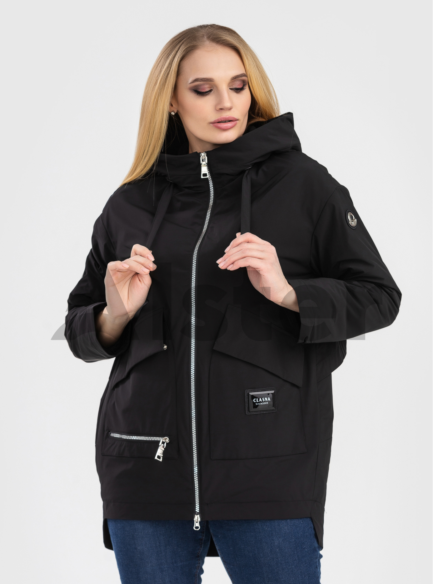 Женская куртка Clasna весна\осень Чёрный M (22C8303CW-02): фото - Alster.ua