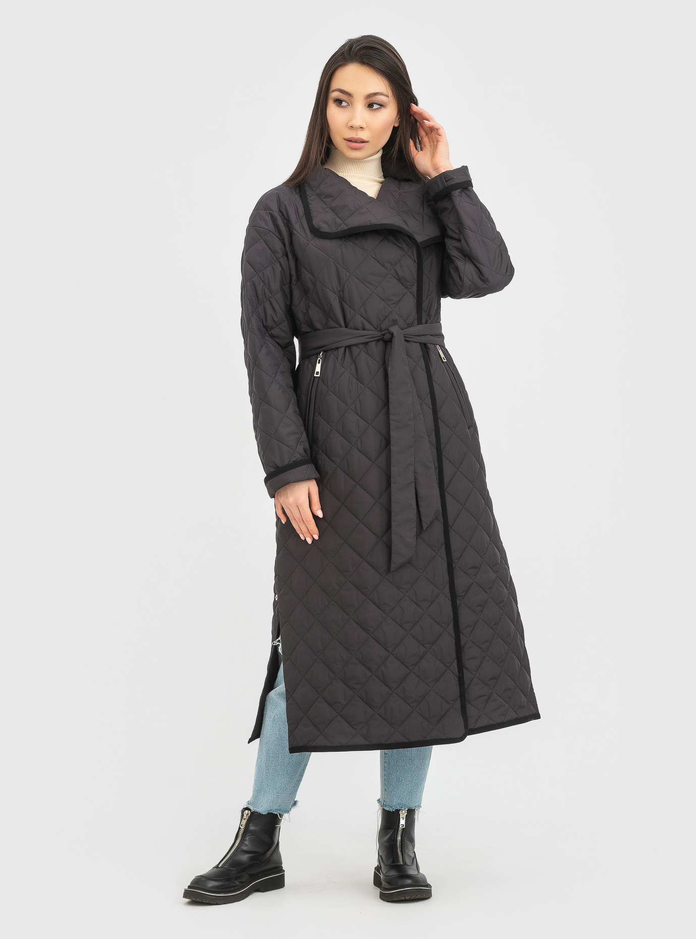 Демисезонное женское пальто Snow Owl 22C601 Молочный L (22C601-03): фото - Alster.ua