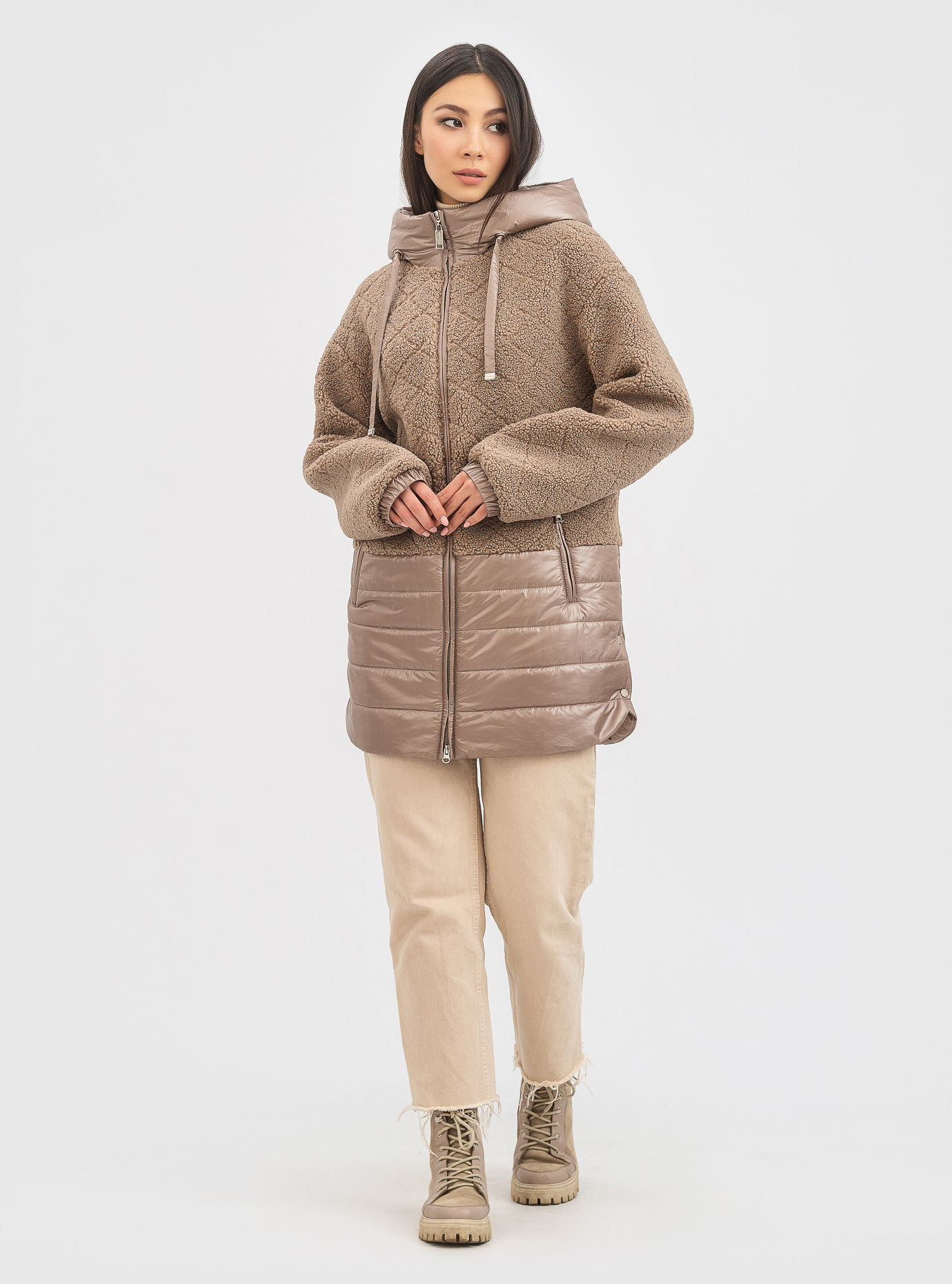 Женская демисезонная куртка Snow Owl 22C626 Какао 4XL (22C626-05): фото - Alster.ua