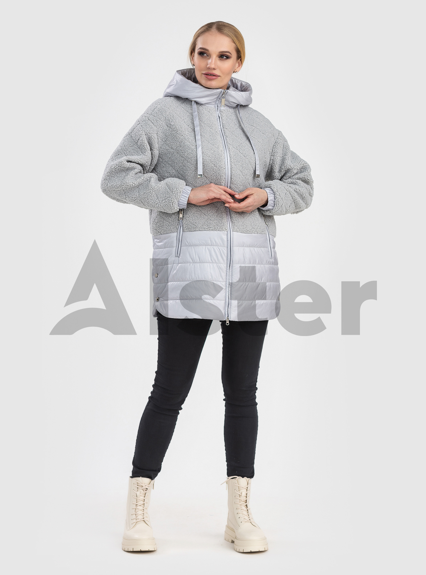 Женская демисезонная куртка Snow Owl 22C626 Серебро 2XL (22C626-13): фото - Alster.ua