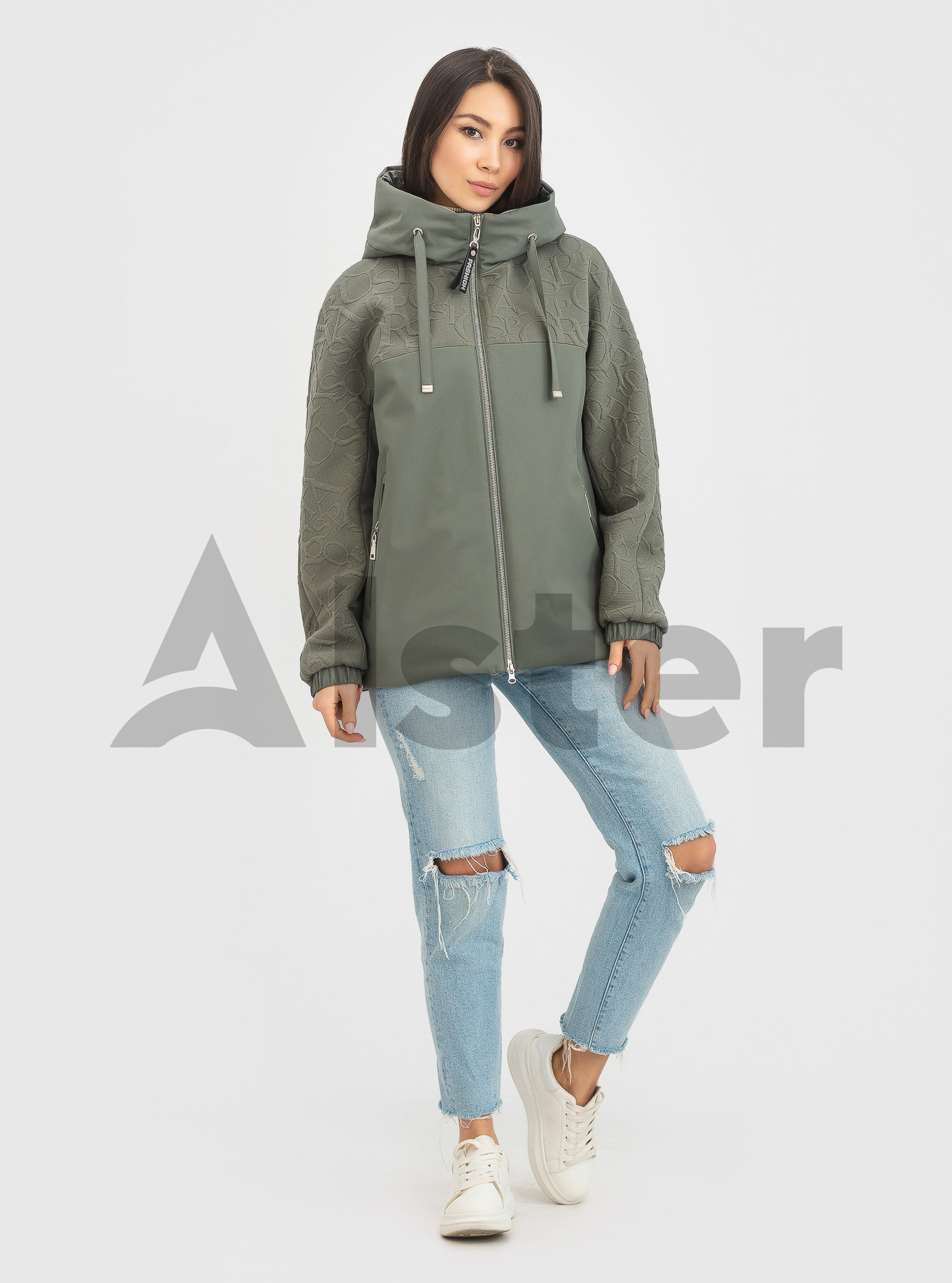 Куртка женская весна/осень Snow Owl 22C669 Серо-зелёный 2XL (22C669-09): фото - Alster.ua