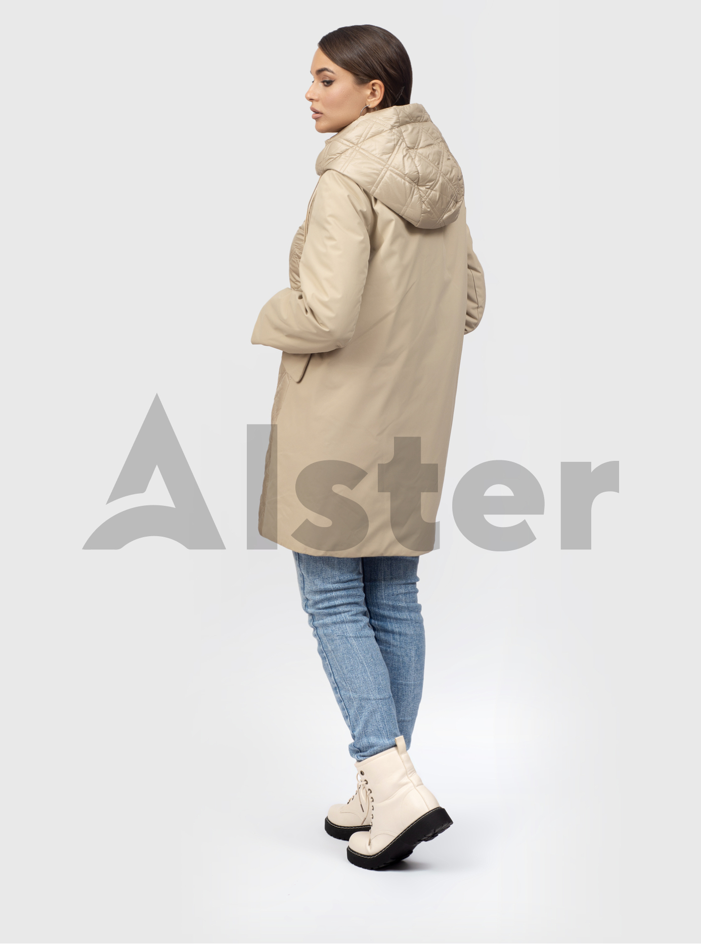 Удлиненная женская куртка Towmy 6698 Фисташковый S (TM6698-06): фото - Alster.ua