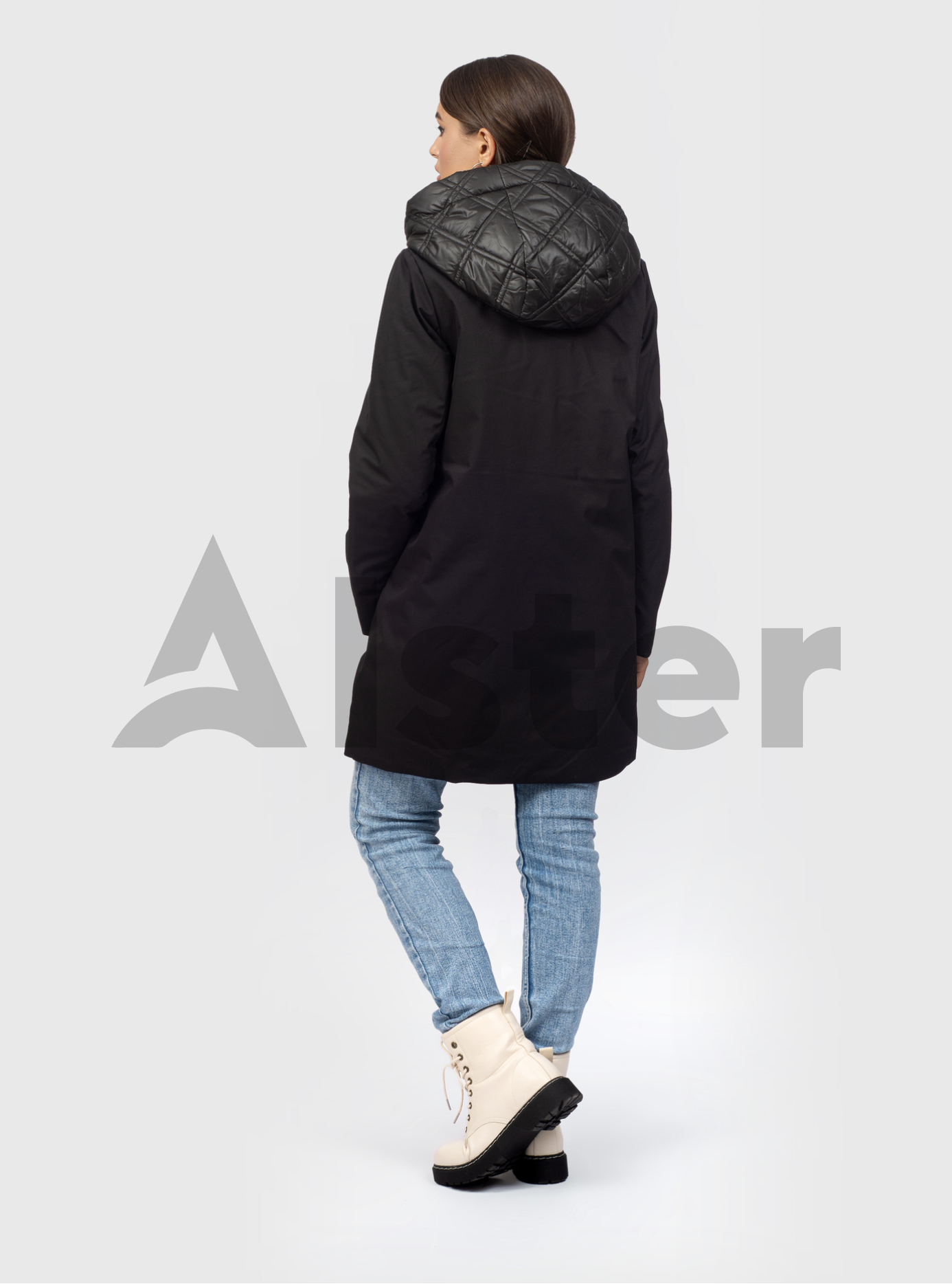 Удлиненная женская куртка Towmy 6698 Чёрный M (TM6698-02): фото - Alster.ua