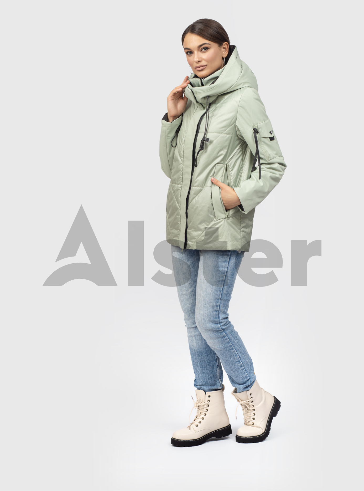Женская демисезонная куртка 6713 Светло-зелёный S (TM6713-06): фото - Alster.ua