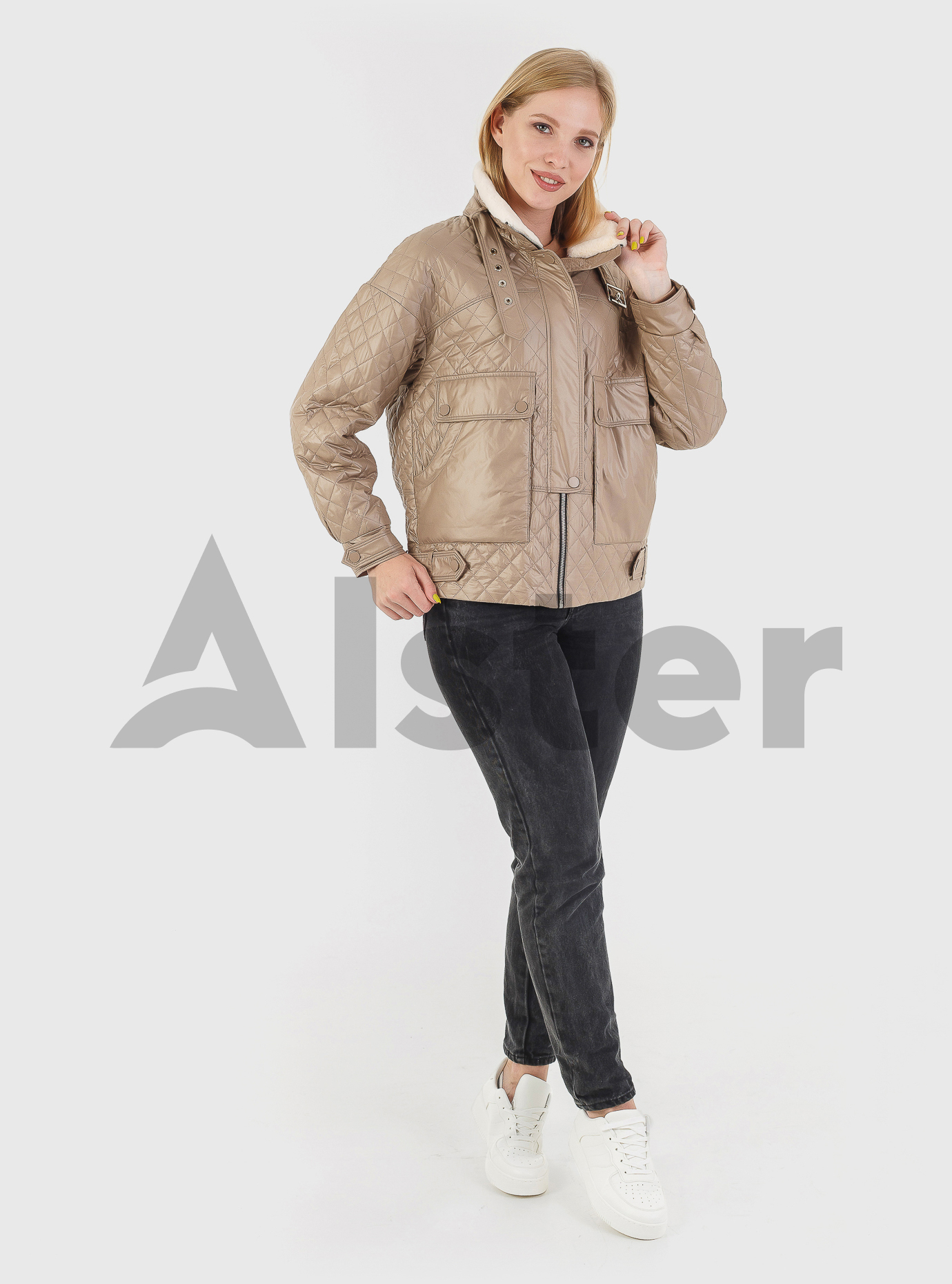 Утепленная женская куртка Vo-Tarun Бронзовый M (Y022-219-02): фото - Alster.ua