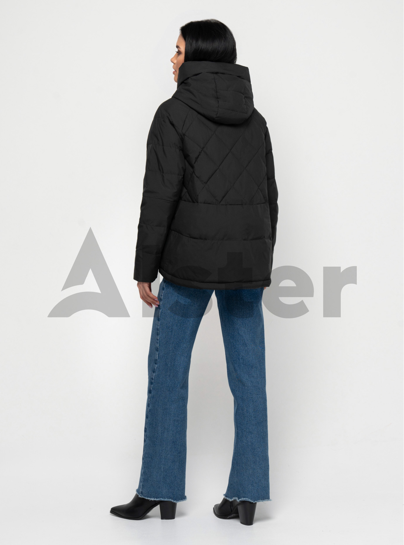 Короткая демисезонная женская куртка 22205 Meajiateer Чёрный S (MJ22205-01): фото - Alster.ua