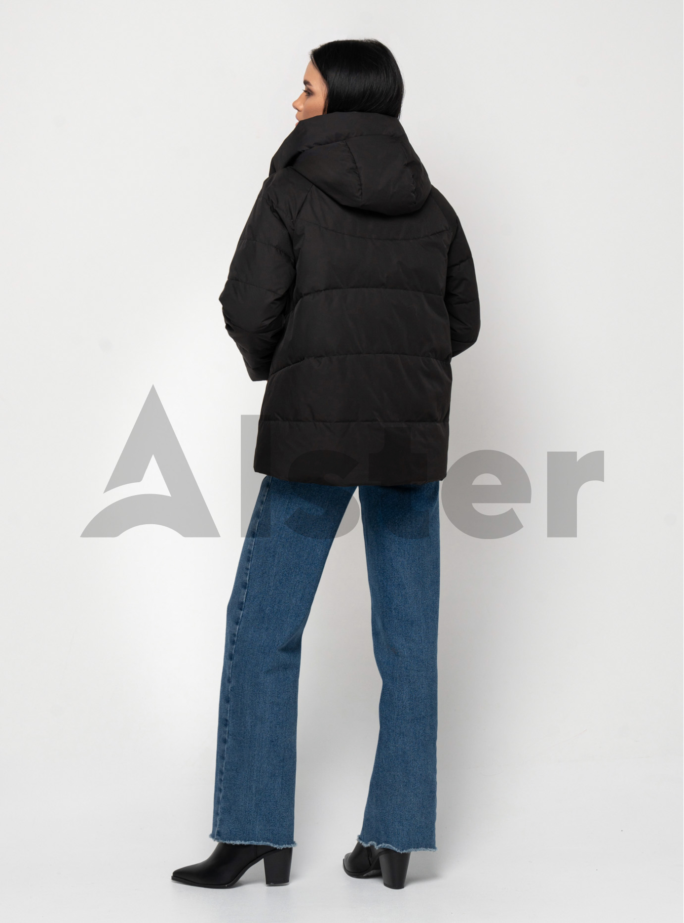 Короткая демисезонная женская куртка 22209 Meajiateer Чёрный M (MJ22209-02): фото - Alster.ua