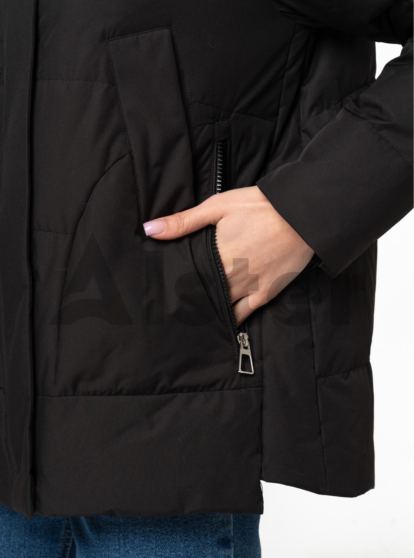 Короткая демисезонная женская куртка 22209 Meajiateer Чёрный M (MJ22209-02): фото - Alster.ua