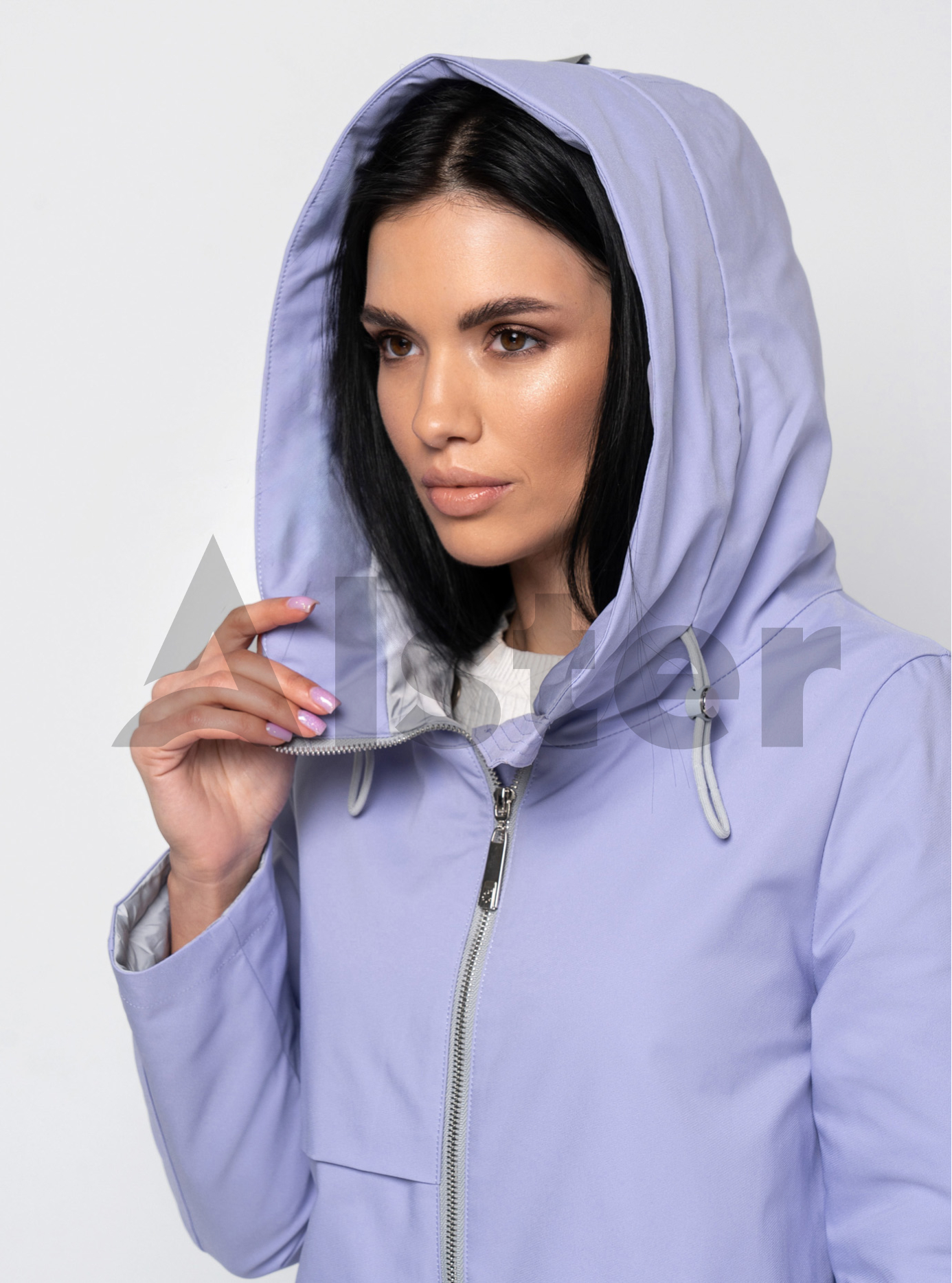 Удлинённая куртка весна/осень 985 Olanmear Лаванда M (OLN985-12): фото - Alster.ua