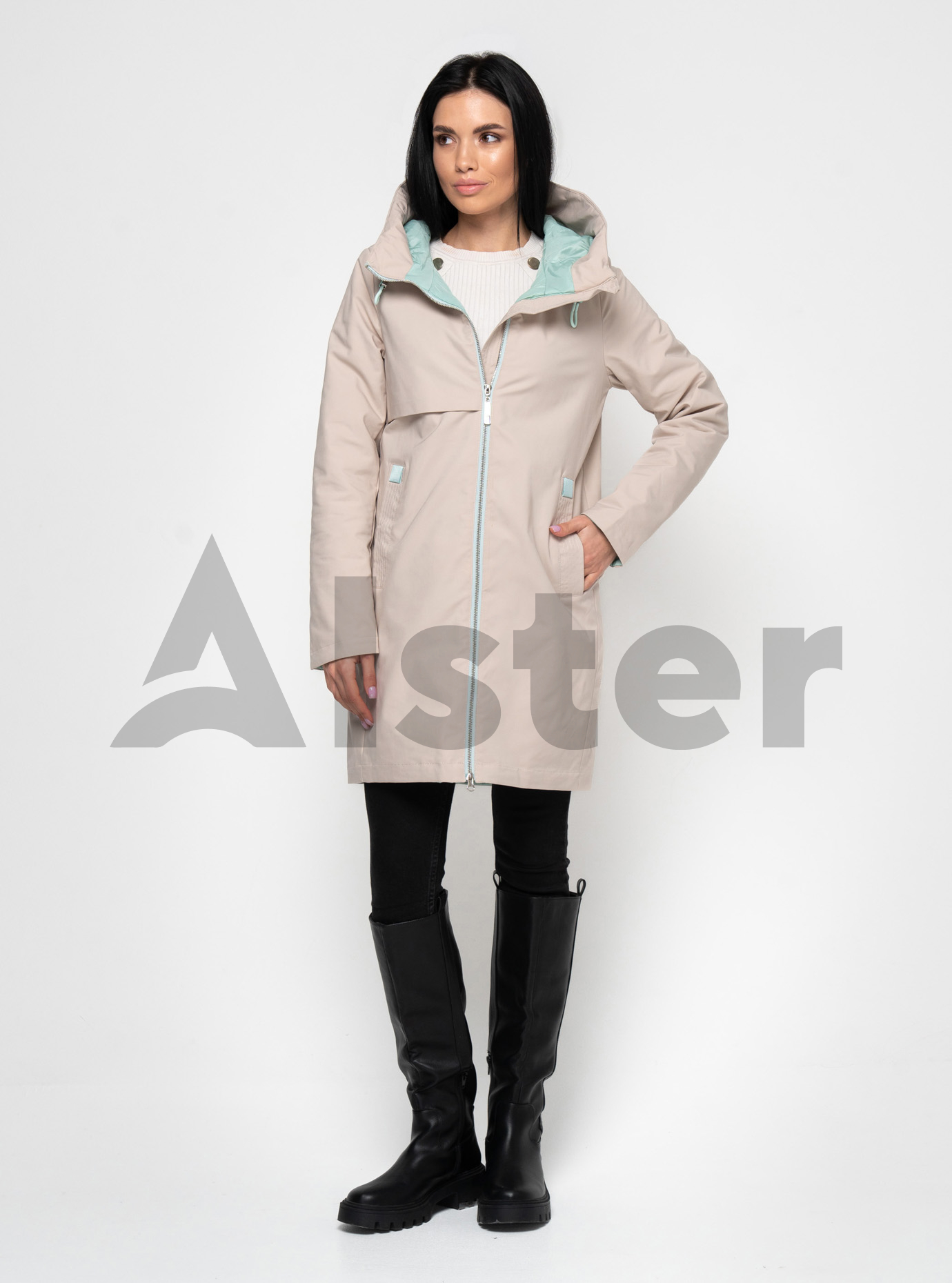 Удлинённая куртка весна/осень 985 Olanmear Бежевый S (OLN985-06): фото - Alster.ua