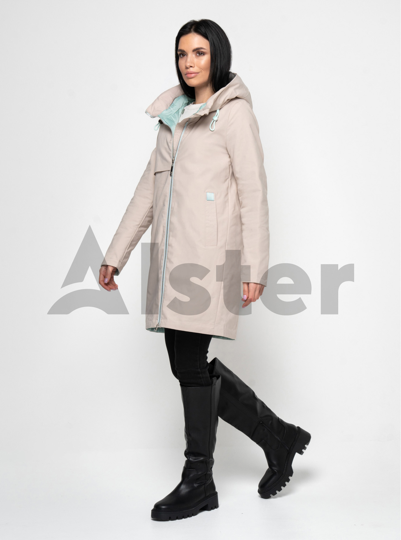 Удлинённая куртка весна/осень 985 Olanmear Бежевый S (OLN985-06): фото - Alster.ua