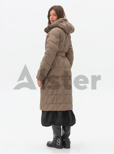 Длинное стёганное пальто 107 Snow Owl