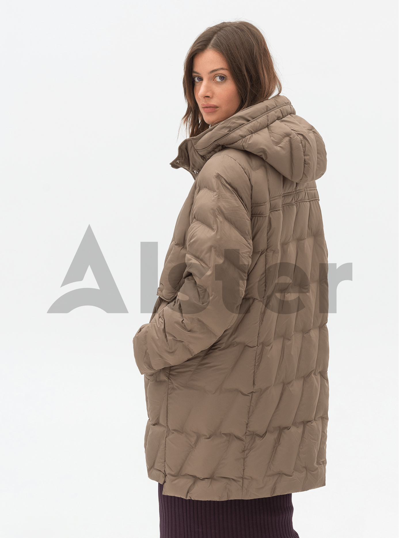 Женская куртка 109 Snow Owl средней длины Бежевый L (24C109-1-06): фото - Alster.ua