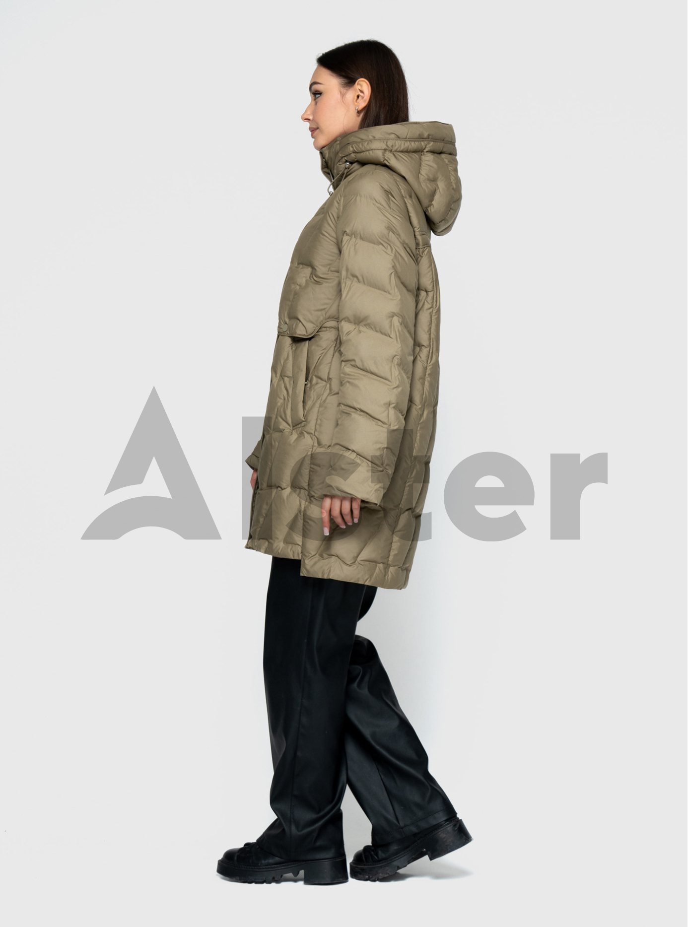 Женская куртка 109 Snow Owl средней длины Хаки S (24C109-06): фото - Alster.ua