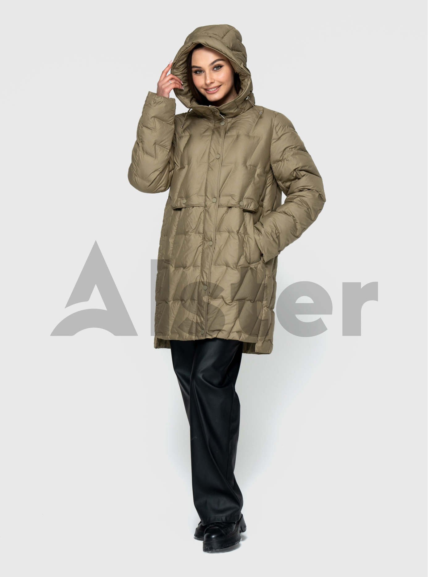 Женская куртка 109 Snow Owl средней длины Хаки S (24C109-06): фото - Alster.ua