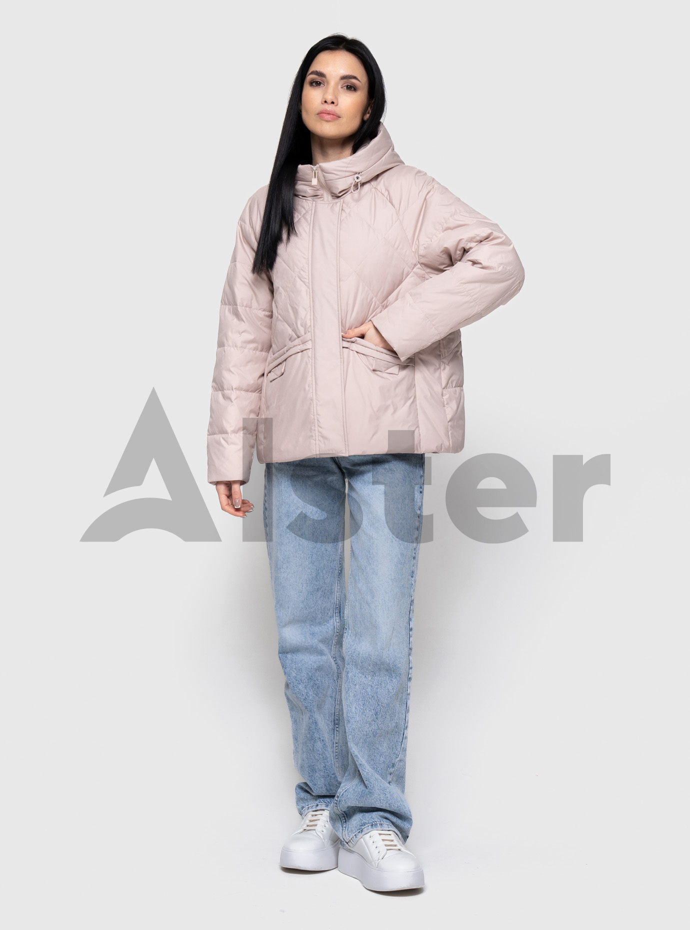 Женская куртка на весну и осень Meajiateer 2503 Пудровый M (MJ2503-12): фото - Alster.ua