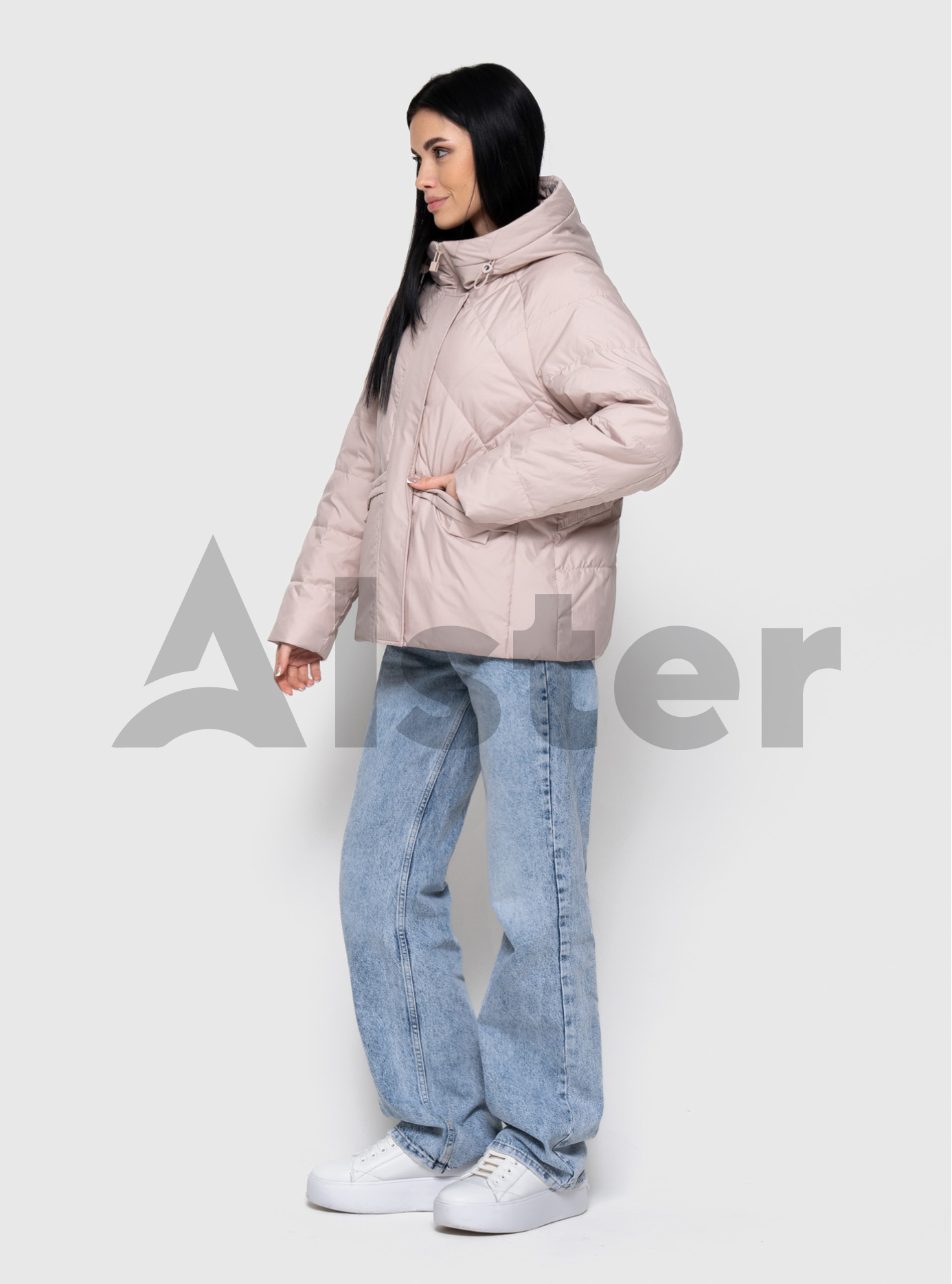 Женская куртка на весну и осень Meajiateer 2503 Пудровый M (MJ2503-12): фото - Alster.ua