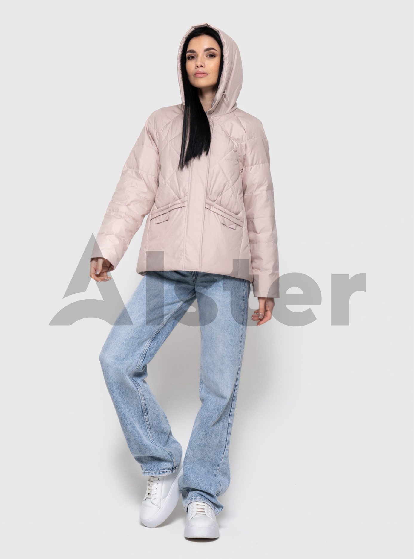 Женская куртка на весну и осень Meajiateer 2503 Пудровый M (MJ2503-12): фото - Alster.ua