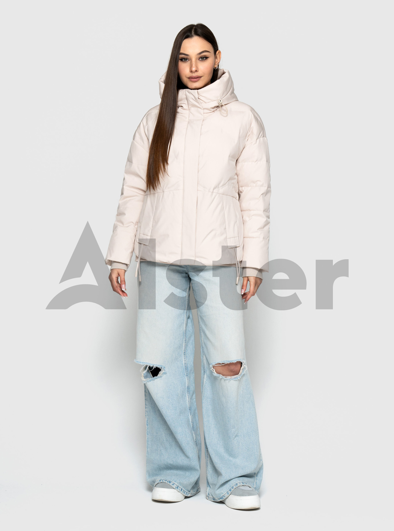 Женская демисезонная куртка Meajiateer 2510 Молоко L (MJ2510-03): фото - Alster.ua