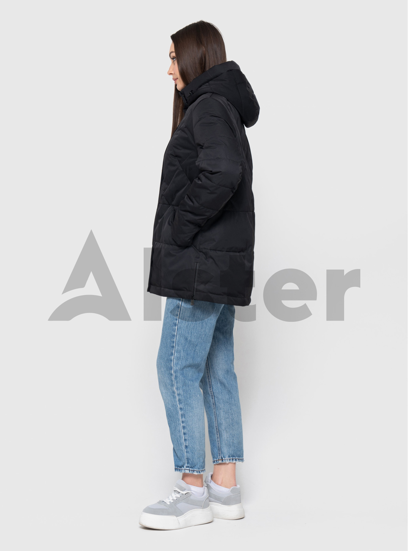 Женская демисезонная куртка Meajiateer 2557 (большие размеры) Чёрный 5XL (MJ2557-17): фото - Alster.ua