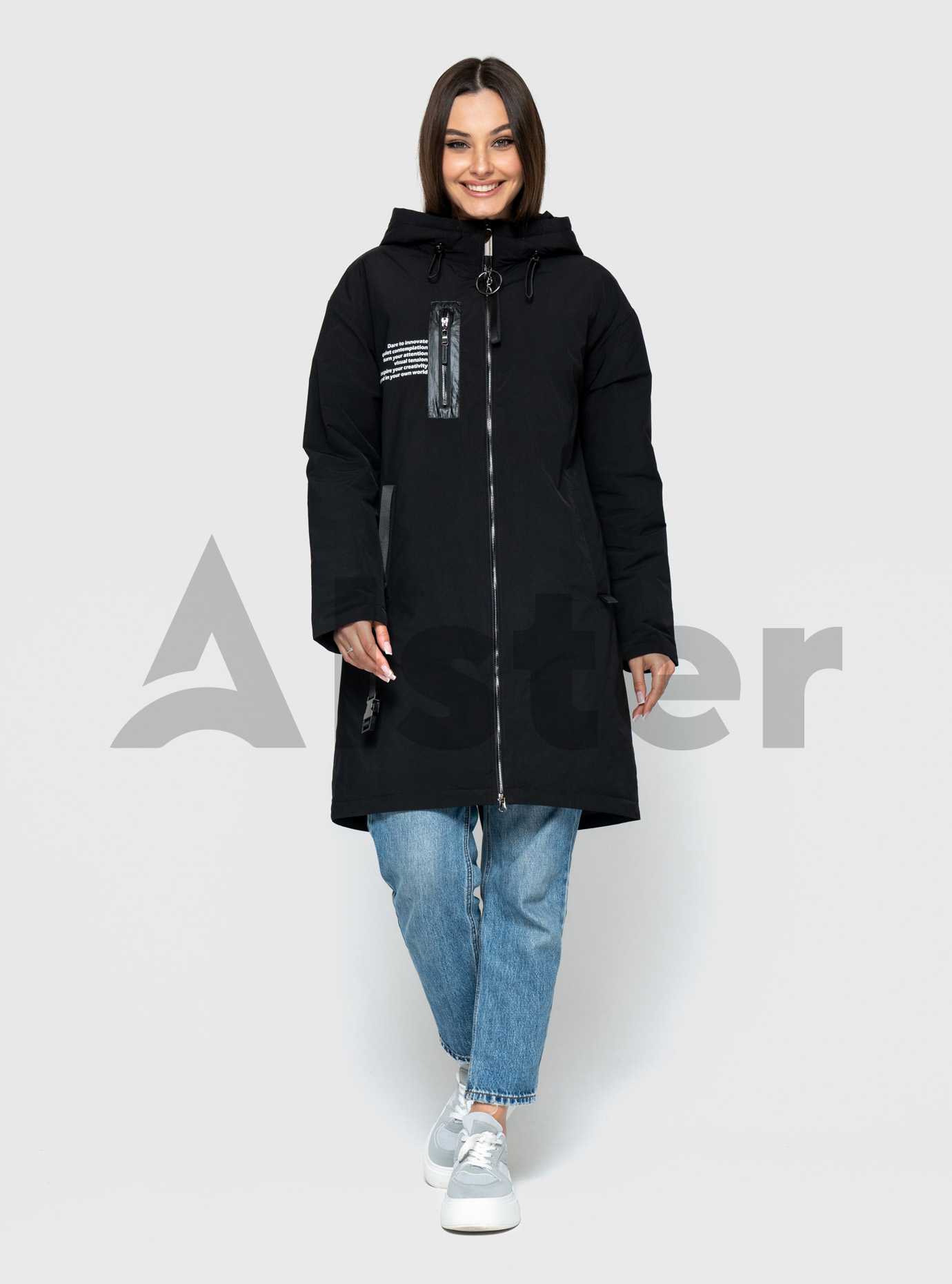 Удлинённая женская куртка 24839 Morango Чёрный 42 (M24839-06): фото - Alster.ua Удлинённая женская куртка 24839 Morango Чёрный 42 (M24839-06): фото - Alster.ua