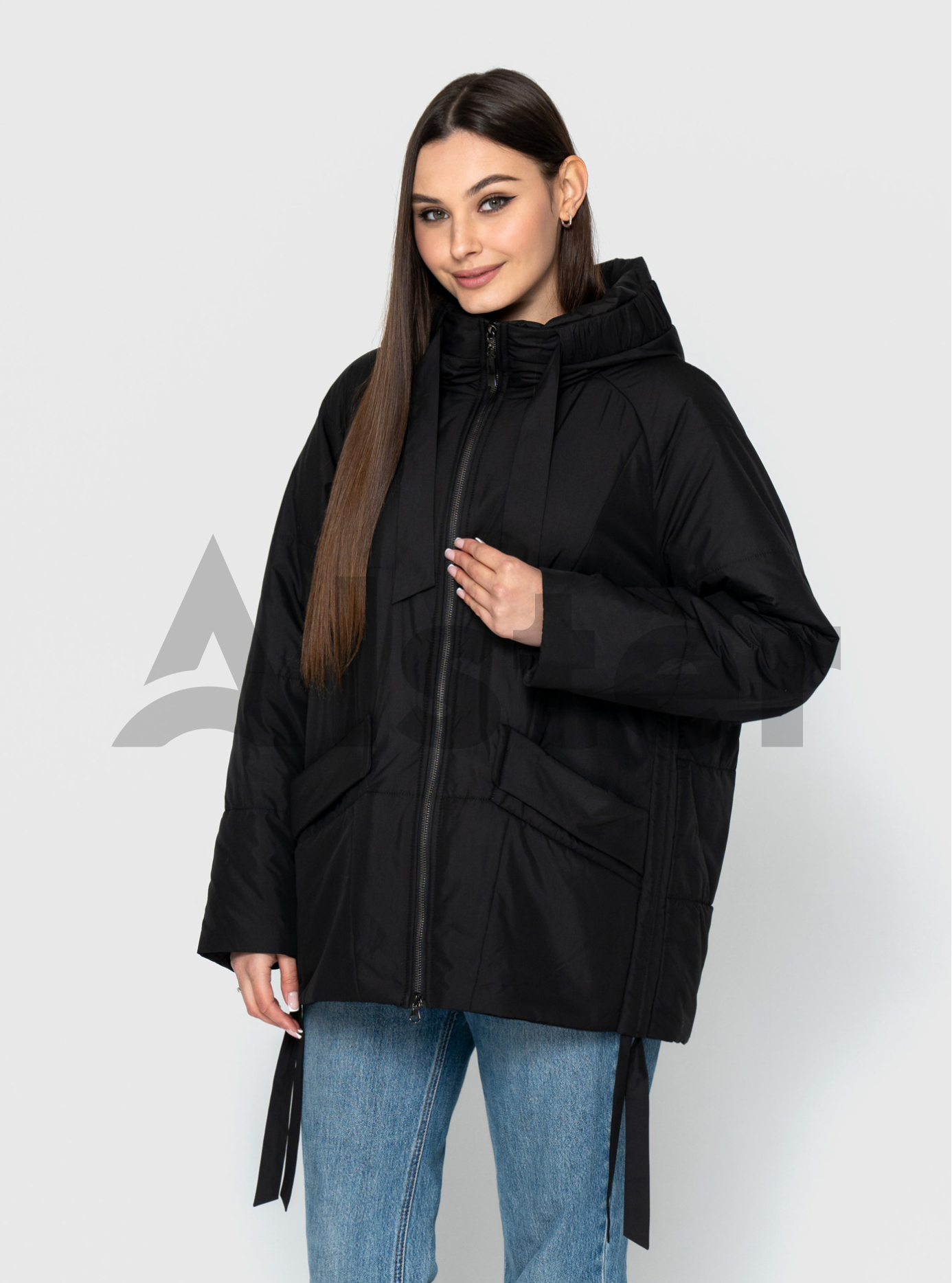Демисезонная женская куртка 2418 Morango Чёрный 50 (M2418-03): фото - Alster.ua