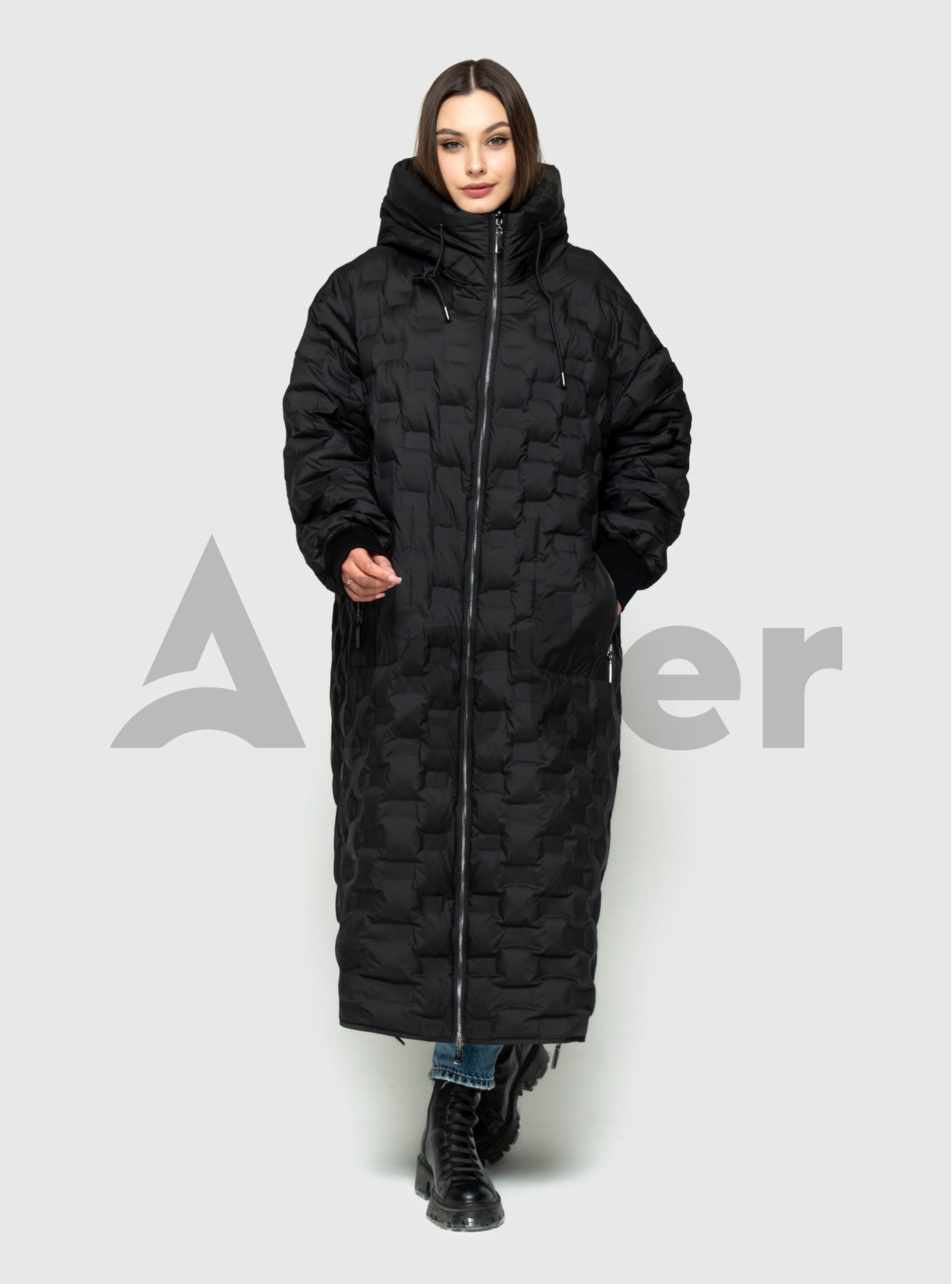 Длинное двустороннее женское пальто 8915 Morango Чёрный 46 (M8915-06): фото - Alster.ua