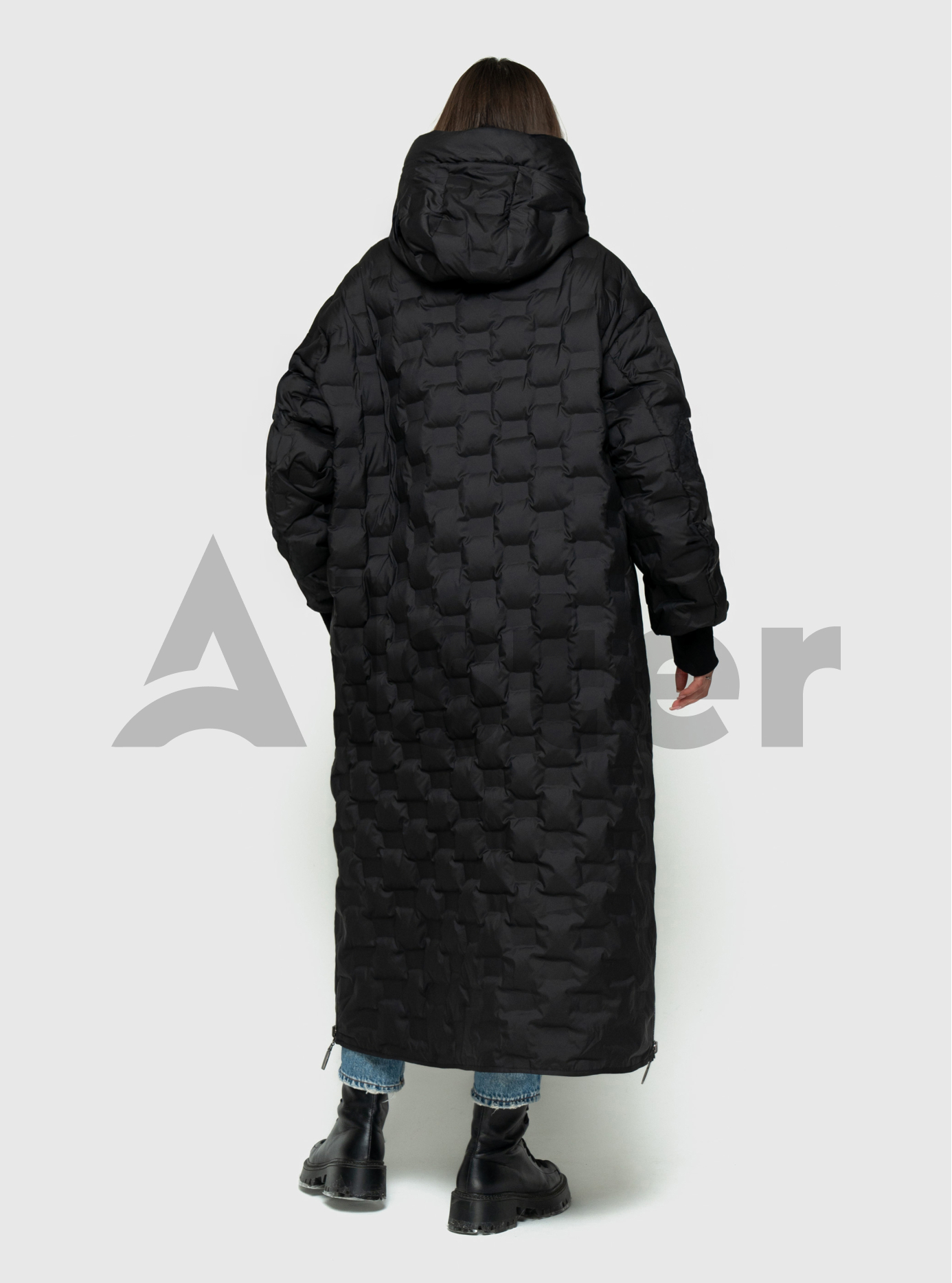 Длинное двустороннее женское пальто 8915 Morango Чёрный 46 (M8915-06): фото - Alster.ua