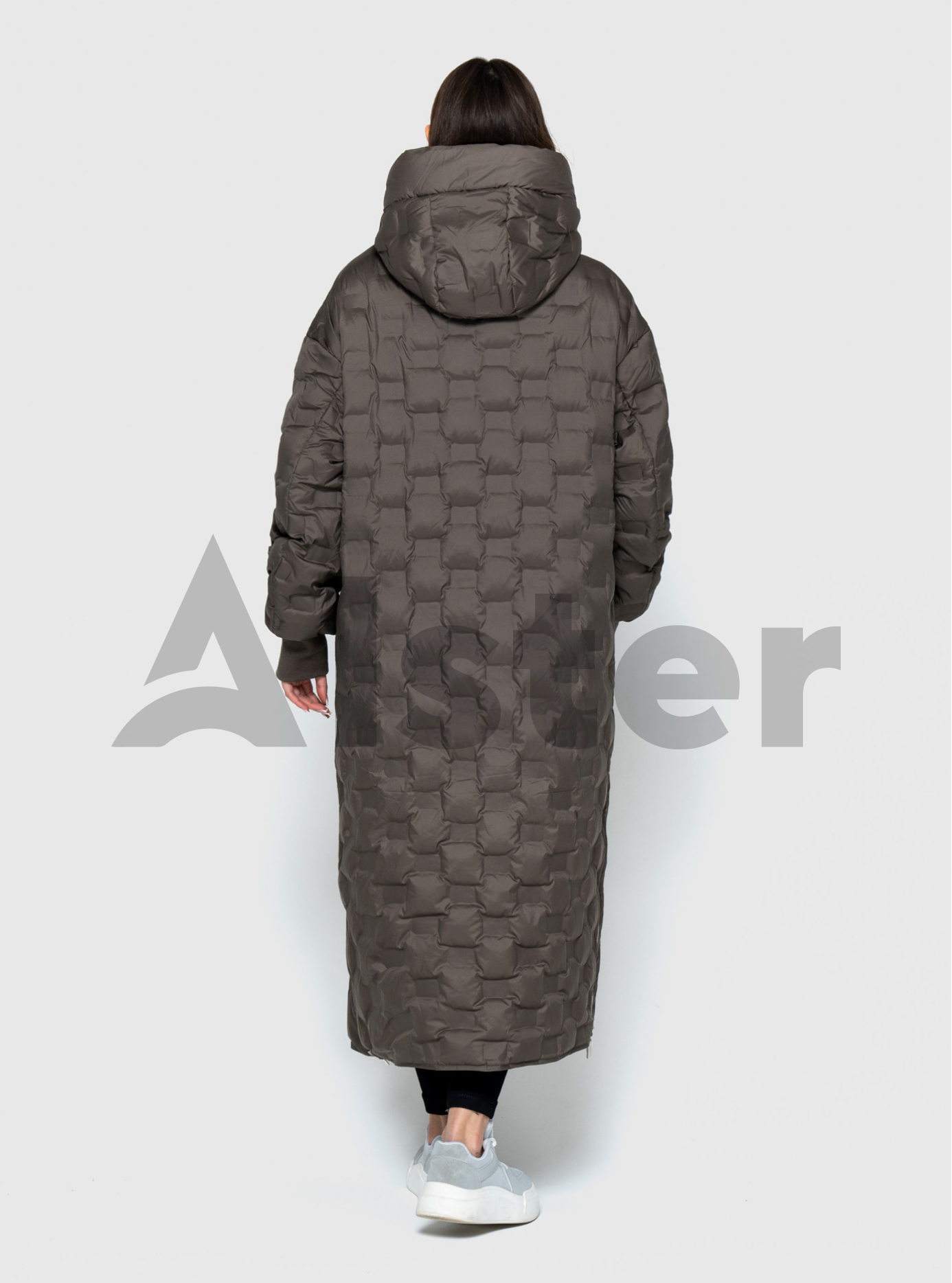 Длинное двустороннее женское пальто 8915 Morango Тёмно-серый 56 (M8915-18): фото - Alster.ua