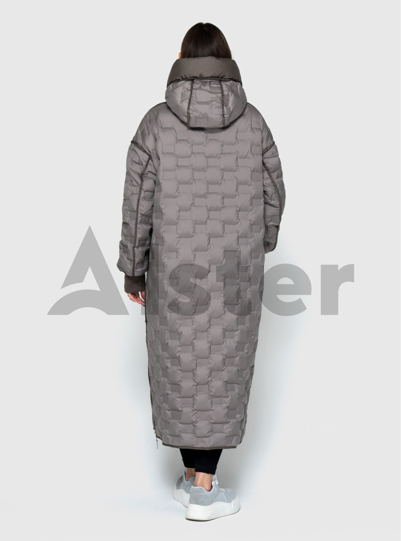 Длинное двустороннее женское пальто 8915 Morango Тёмно-серый 56 (M8915-18): фото - Alster.ua