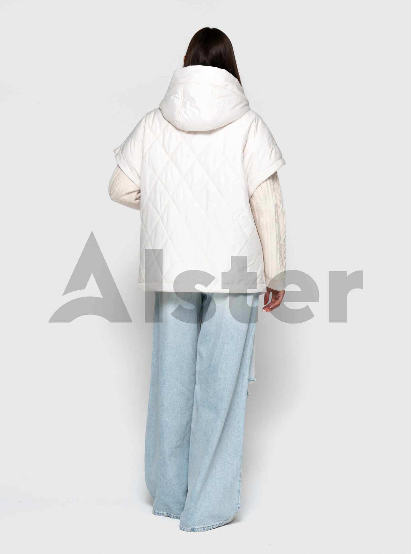 Демисезонная женская куртка-трансформер 5236 Молоко 54 (QP5236-05): фото - Alster.ua