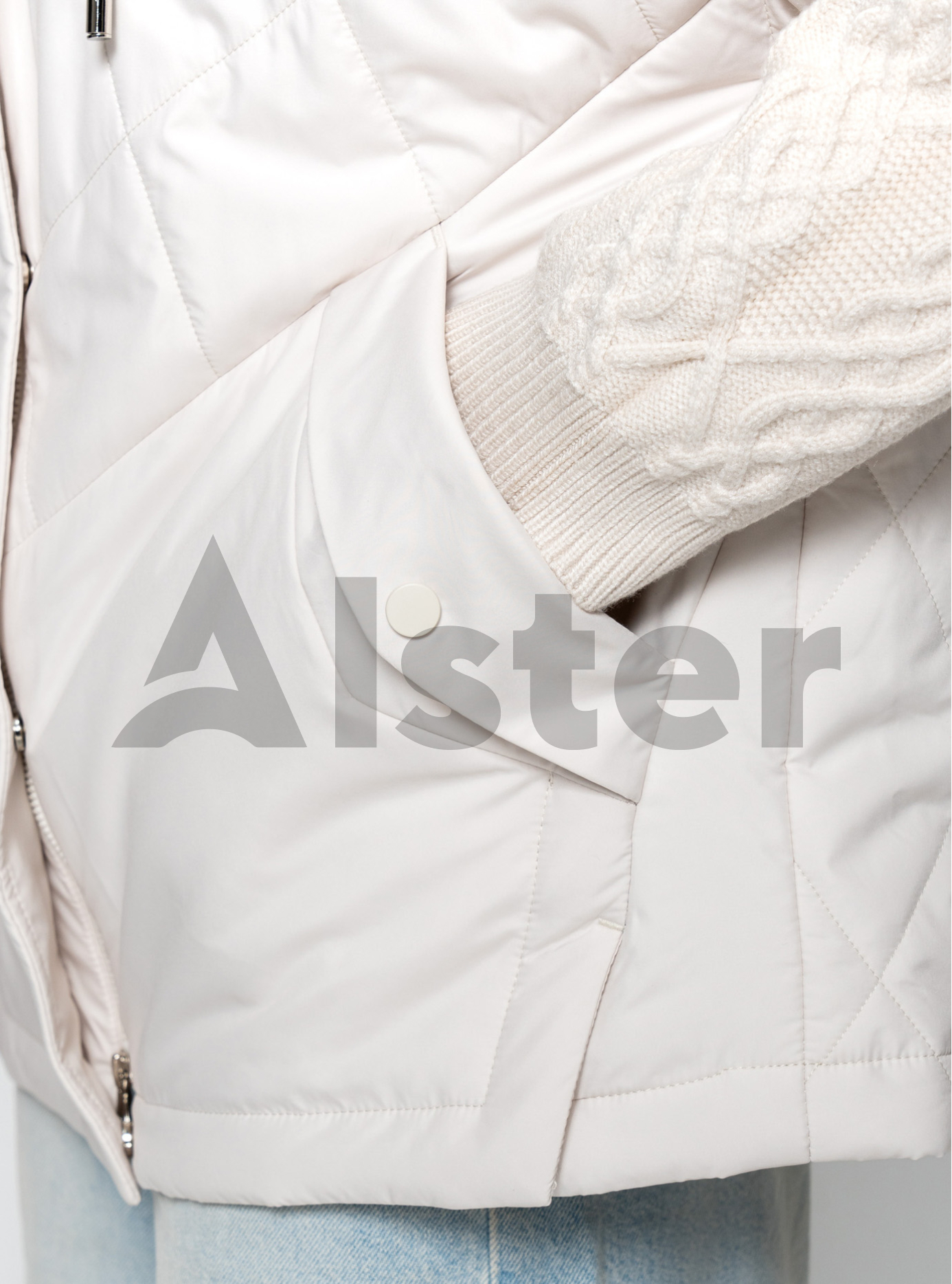 Демисезонная женская куртка-трансформер 5236 Молоко 54 (QP5236-05): фото - Alster.ua