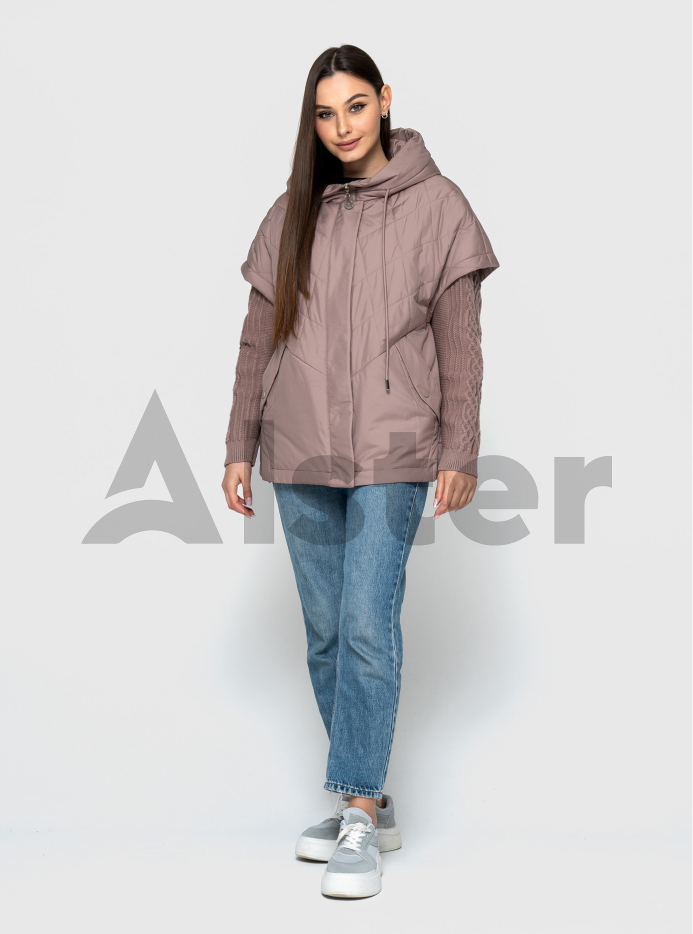 Демисезонная женская куртка-трансформер 5236 Визон 50 (QP5236-13): фото - Alster.ua