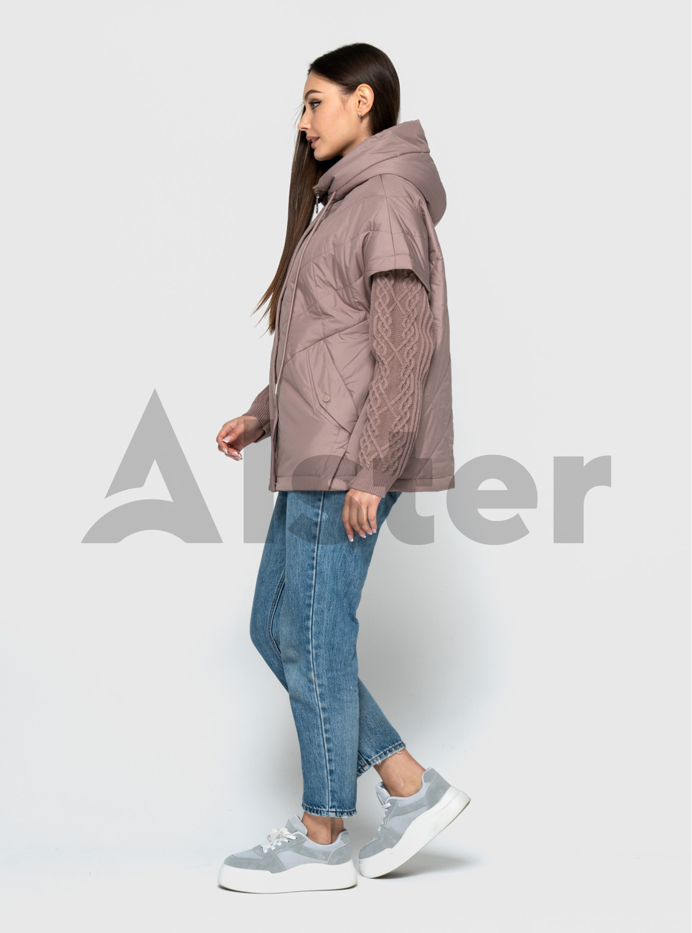 Демисезонная женская куртка-трансформер 5236 Визон 50 (QP5236-13): фото - Alster.ua