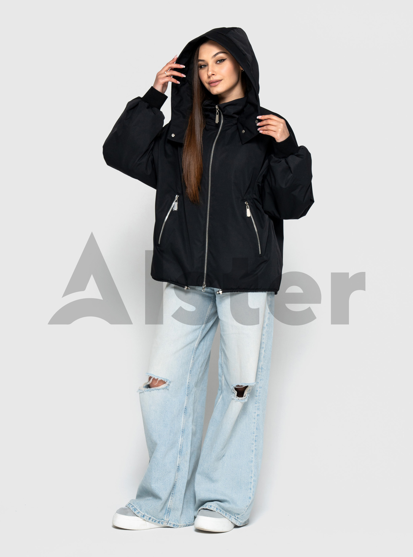 Короткая женская куртка 25C345 Snow Owl весна/осень Чёрный S (25C345-01): фото - Alster.ua