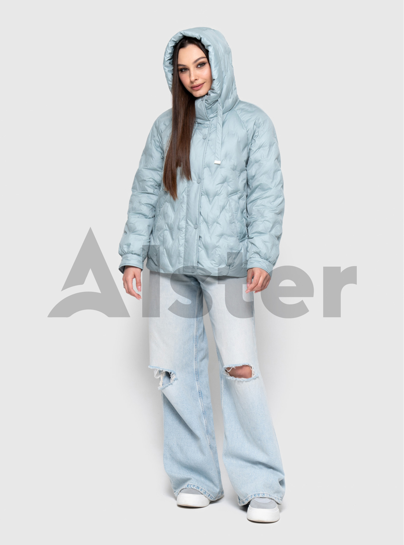 Короткая женская куртка 25C666 Snow Owl весна/осень Бирюзовый XL (25C666-08): фото - Alster.ua
