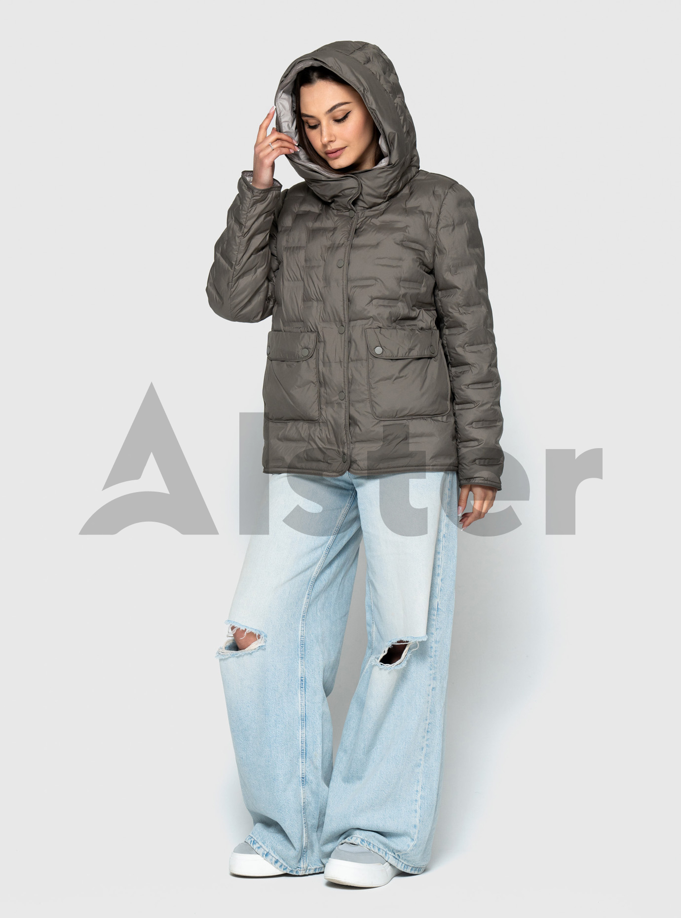 Женская демисезонная куртка 25101 Visdeer Оливковый 48 (VS25101-15): фото - Alster.ua