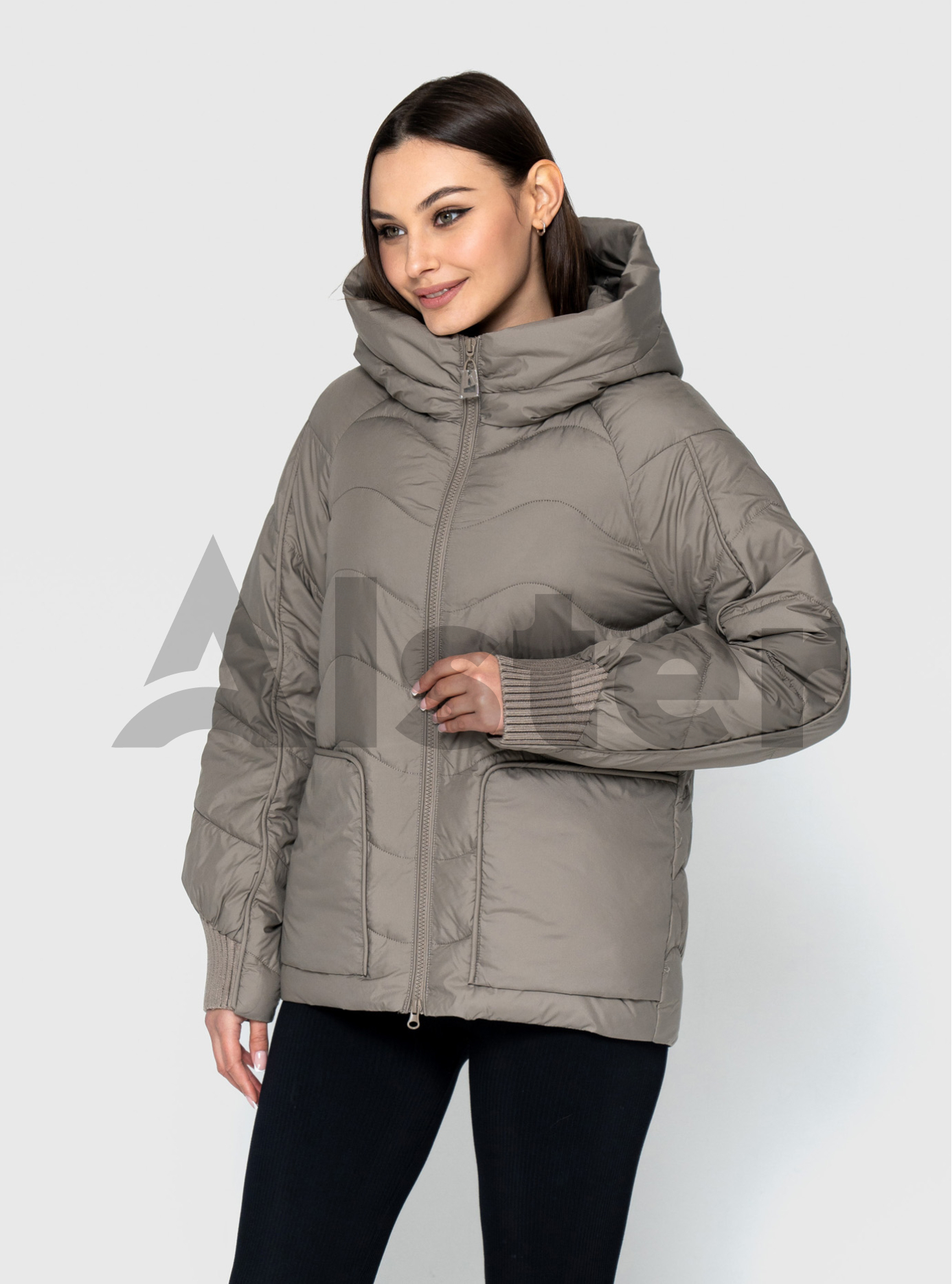 Женская куртка 2581 Visdeer весна/осень Бежевый 52 (VS2581-21): фото - Alster.ua