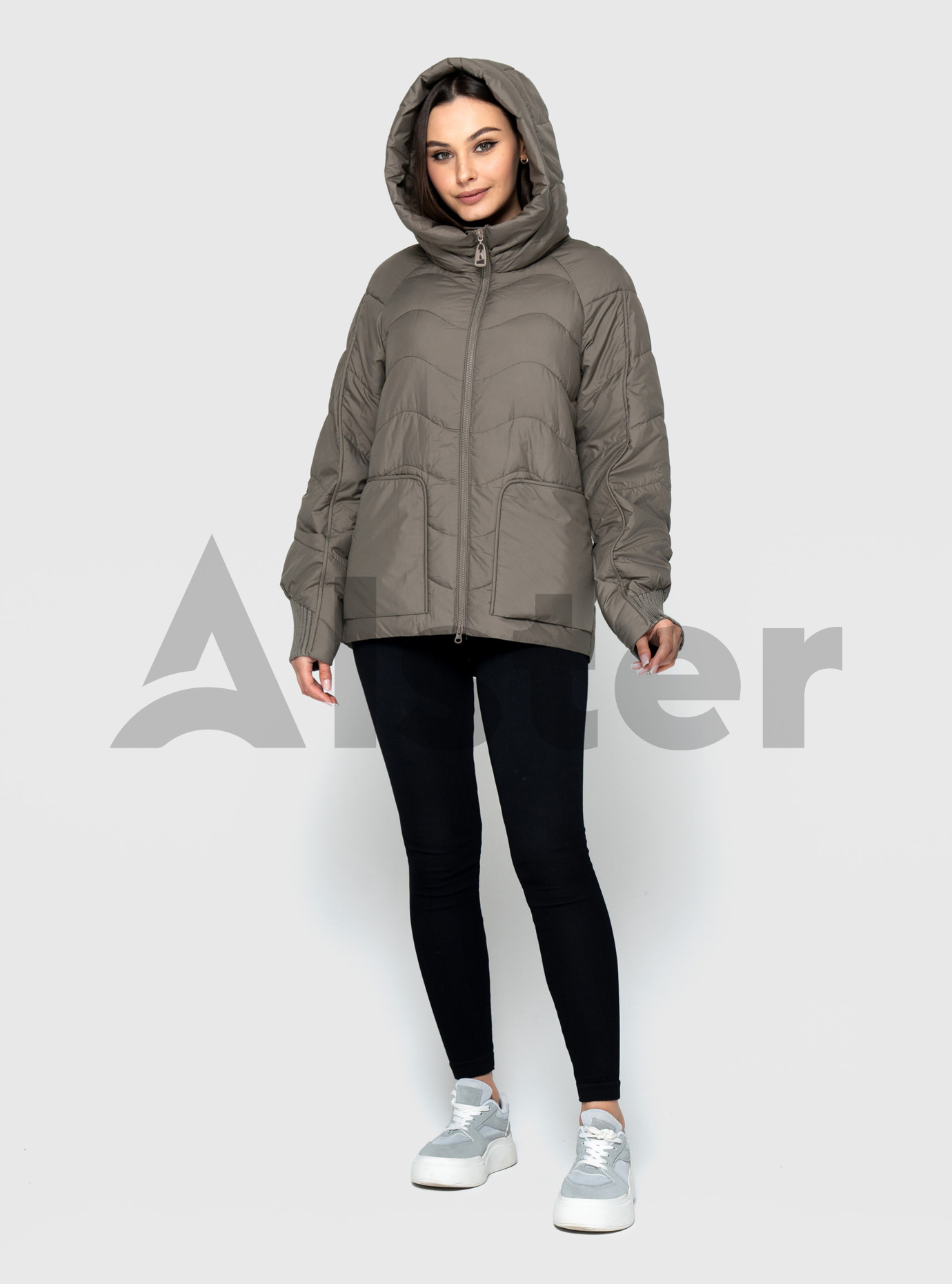 Женская куртка 2581 Visdeer весна/осень Светло-оливковый 42 (VS2581-06): фото - Alster.ua