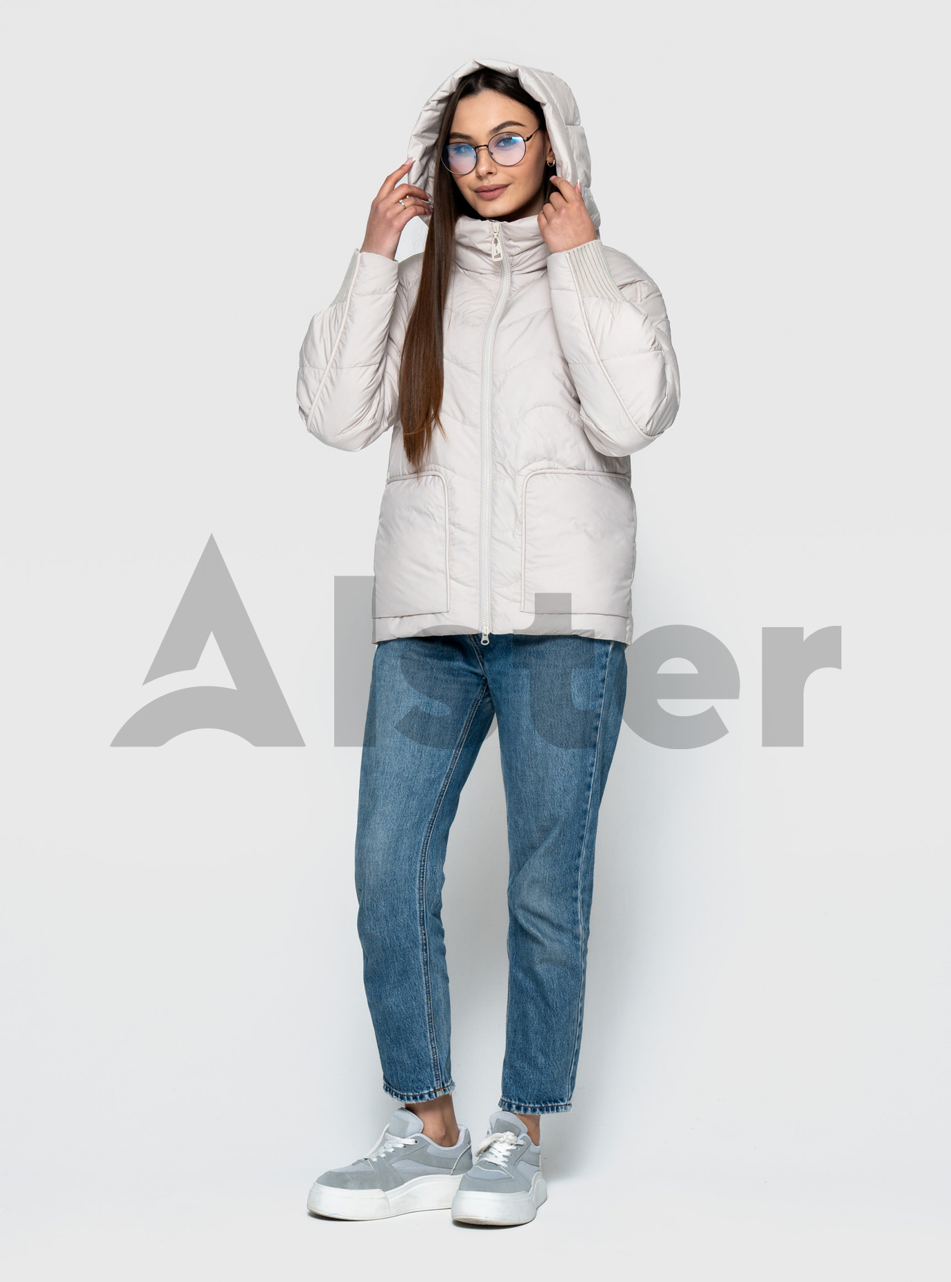 Женская куртка 2581 Visdeer весна/осень Молоко 52 (VS2581-22): фото - Alster.ua