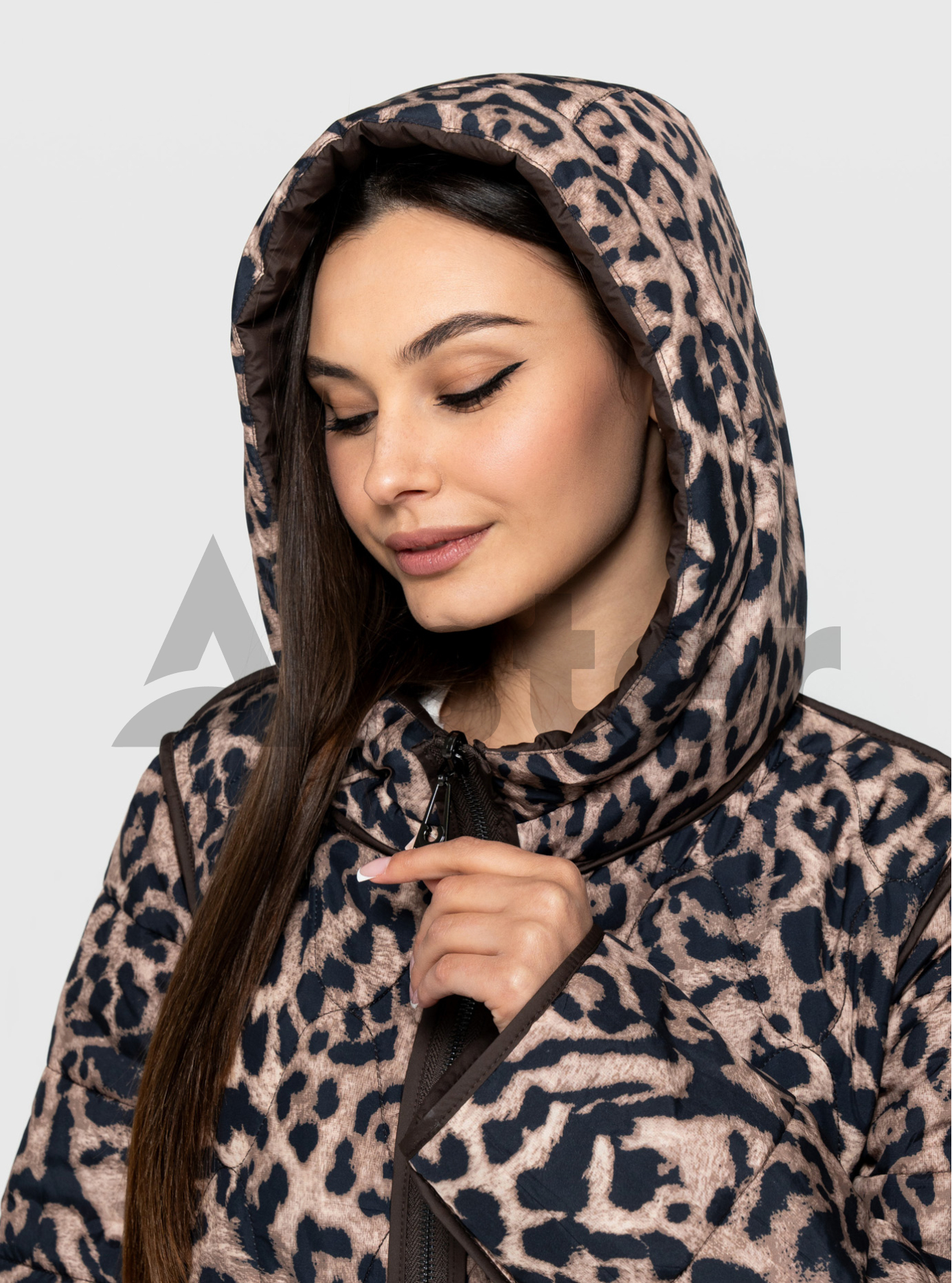 Женская двусторонняя куртка 2591 Visdeer (большие размеры) Чёрный 54 (VS2591-04): фото - Alster.ua