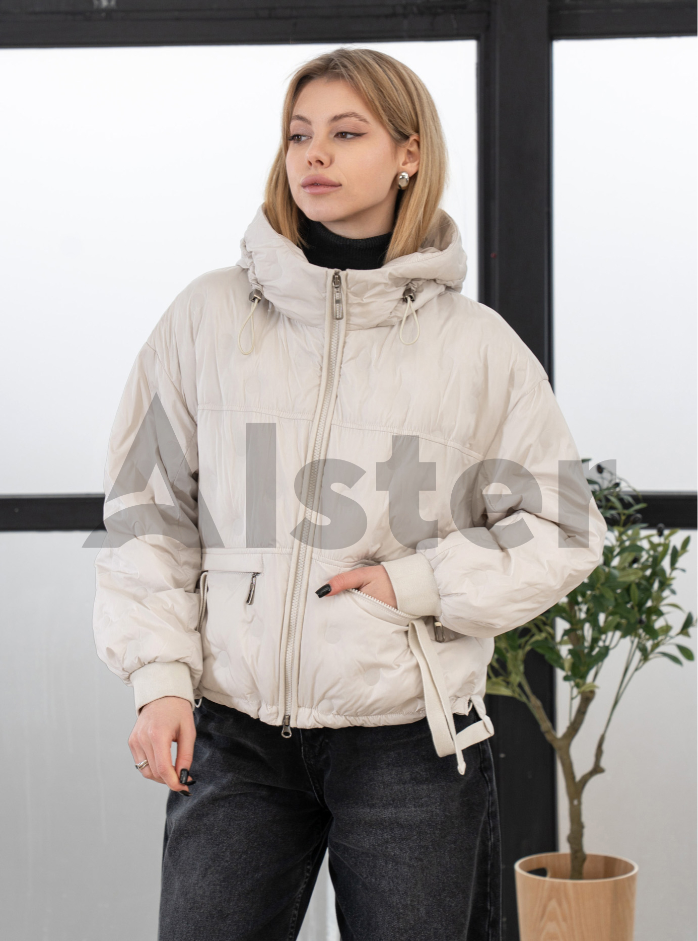 Женская демисезонная куртка Jc.Rosy Pink 2788 Молоко 44 (JRP2788-02): фото - Alster.ua