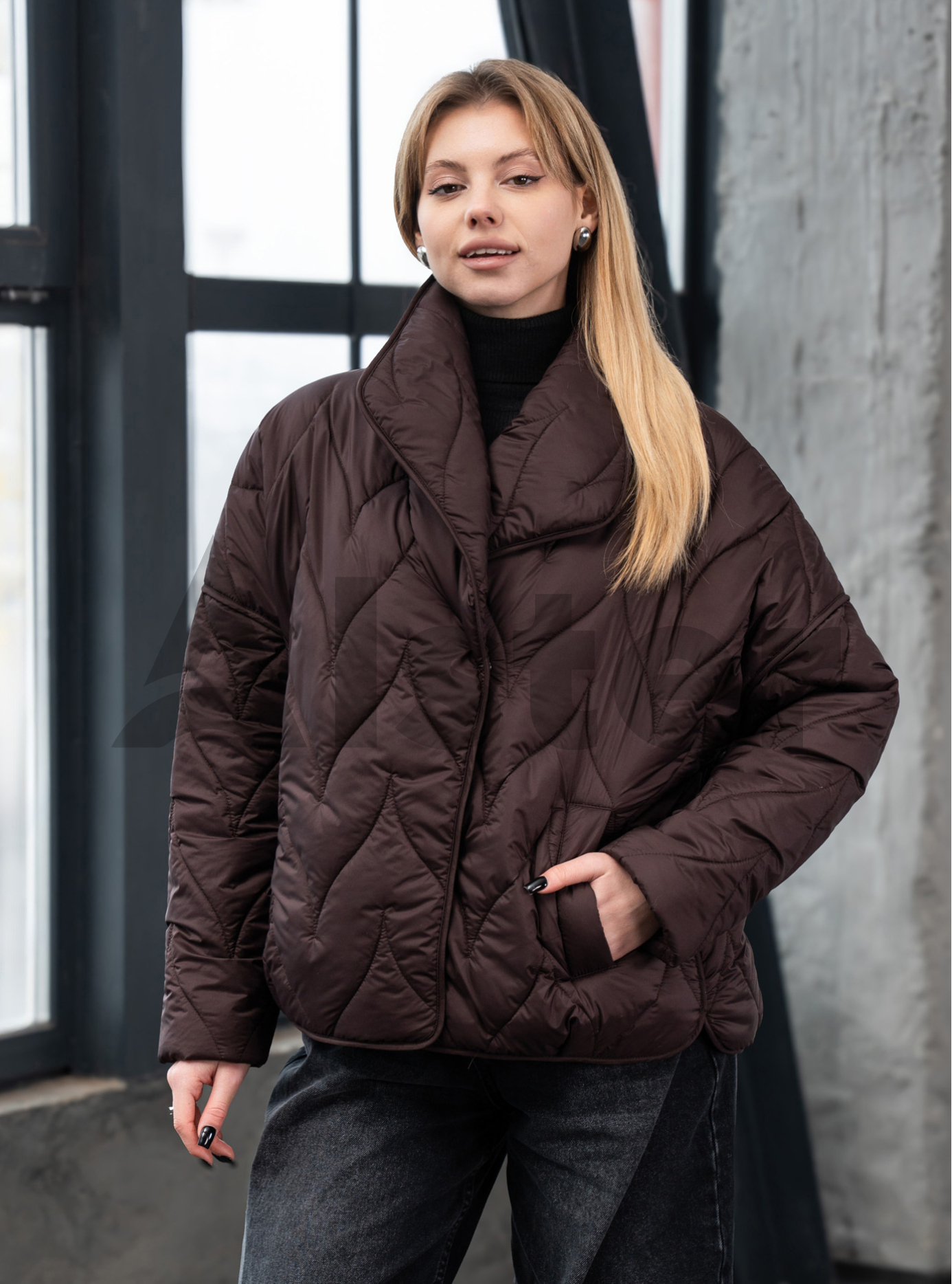 Женская демисезонная куртка Kattaleya 695 Шоколадный 44 (KTL695-02): фото - Alster.ua