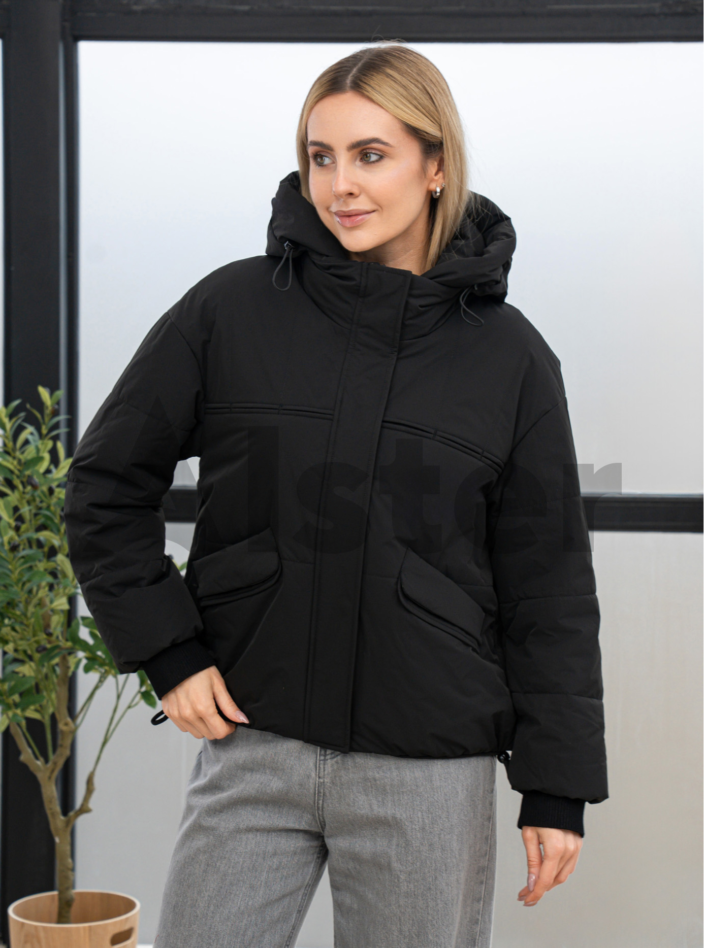 Женская демисезонная куртка Meajiateer 27MJ6607 Чёрный XL (27MJ6607-19): фото - Alster.ua